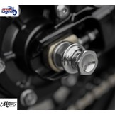 Eje de Rueda Trasera de Inox y Bobinas de Soporte