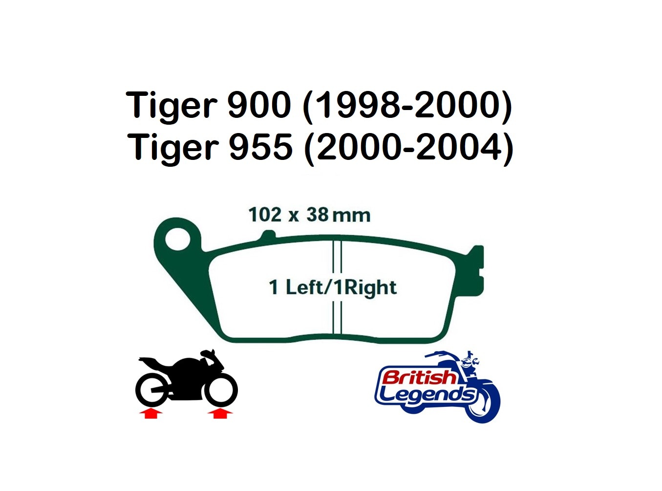 Plaquettes Sintérisées "HH" Triumph Tiger