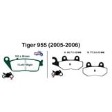 Plaquettes Sintérisées pour Triumph Tiger