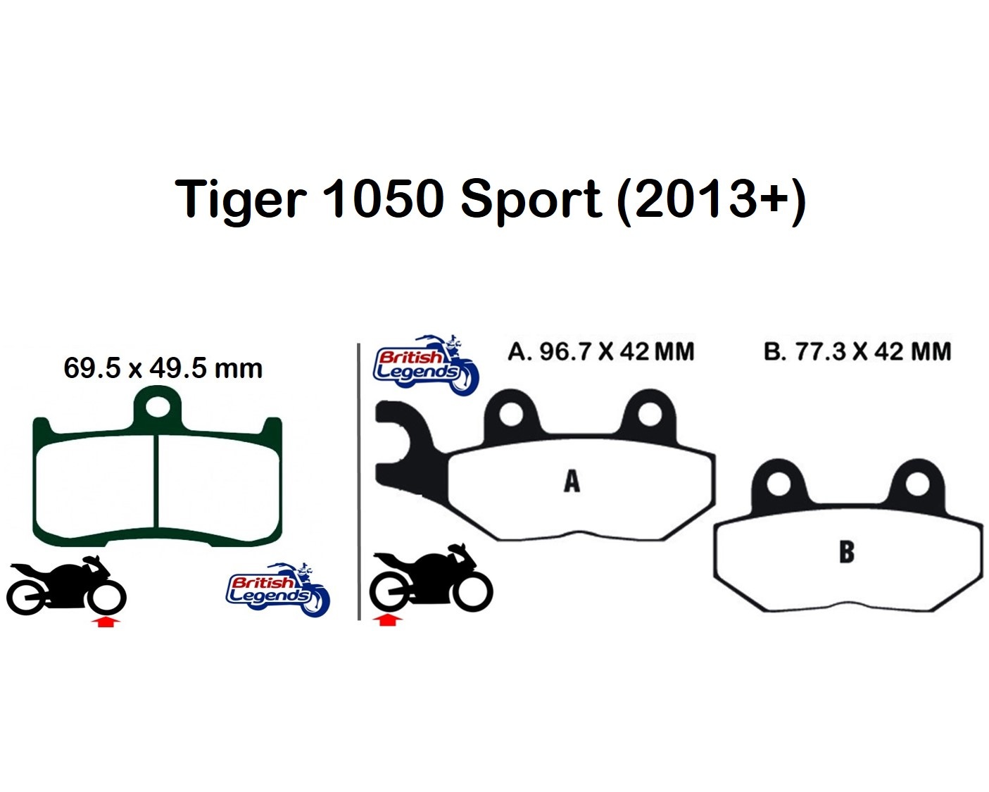 Plaquettes Sintérisées pour Triumph Tiger