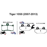 Sintered Brake Pads for Triumph Tiger