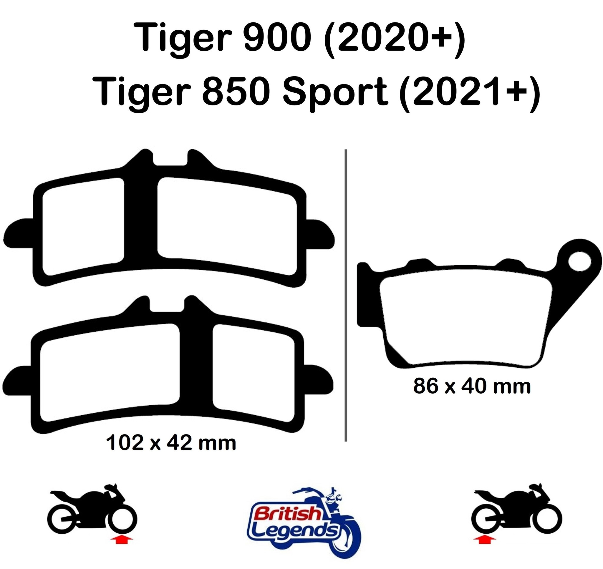 Plaquettes Sintérisées pour Triumph Tiger