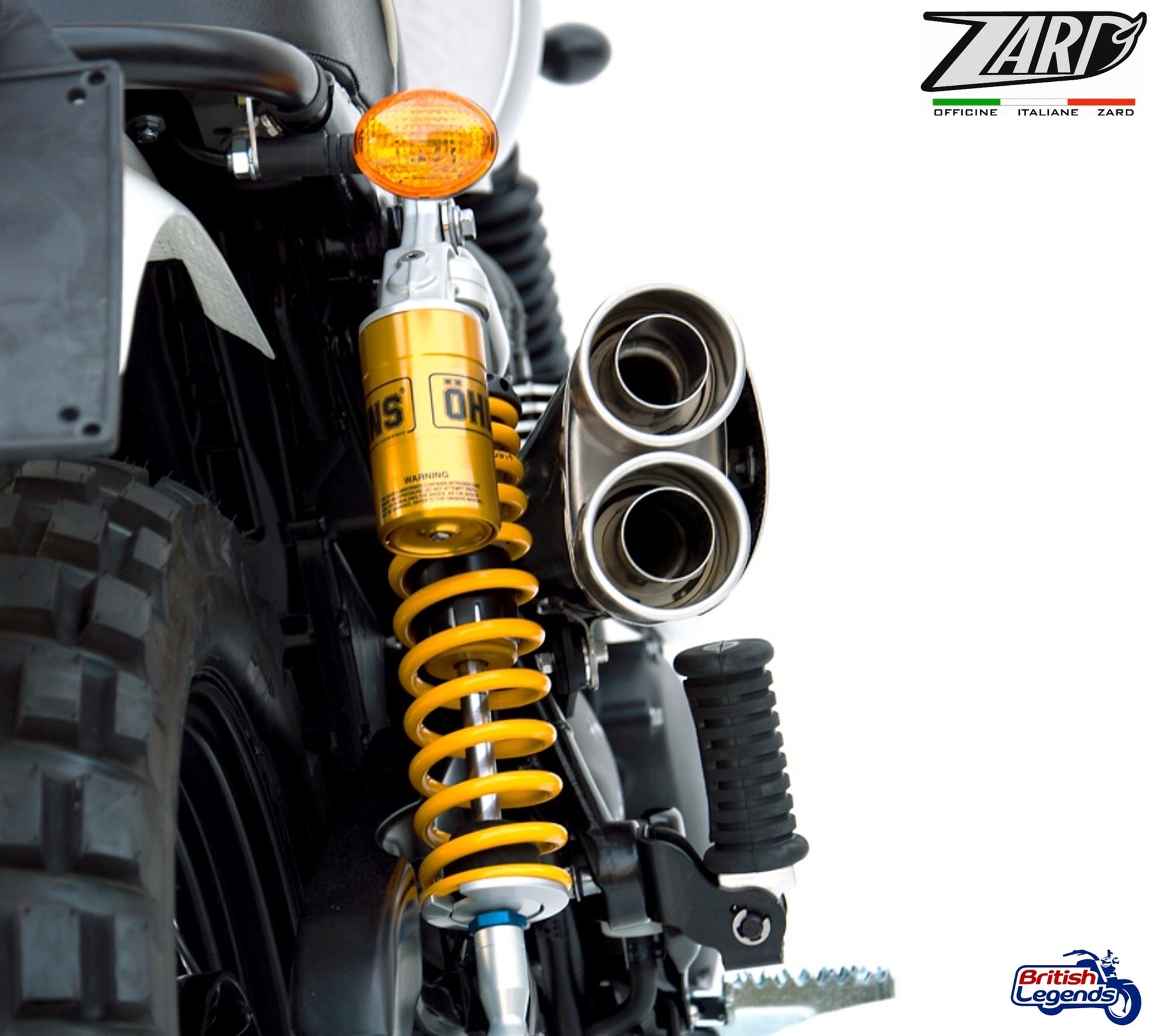 Zard Exhaust System for Triumph Scrambler 900