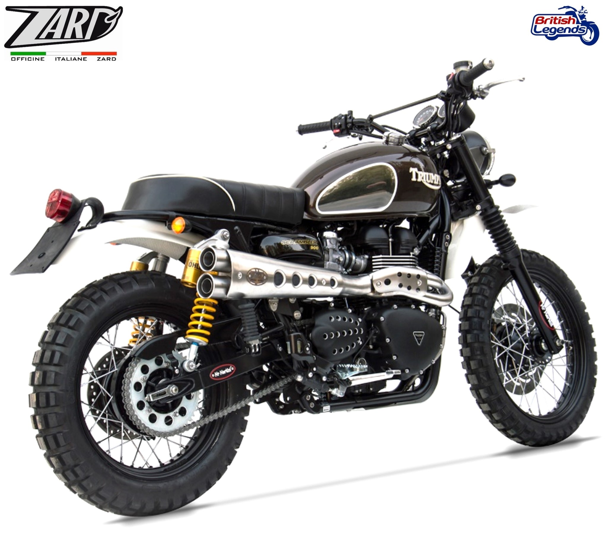 Zard Exhaust System for Triumph Scrambler 900