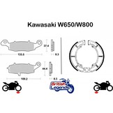 Plaquettes Sintérisées pour Kawa W650/W800