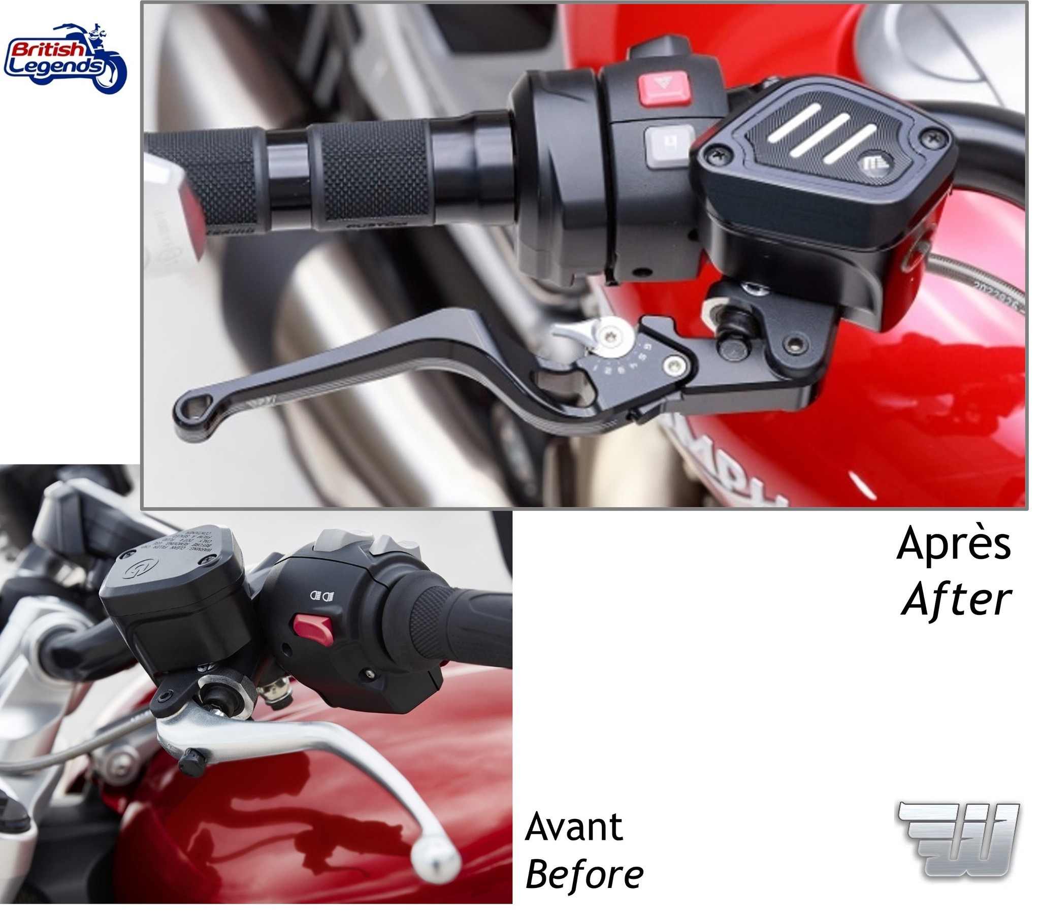 Clutch+Brake Reservoir Covers for Triumph Rocket 3