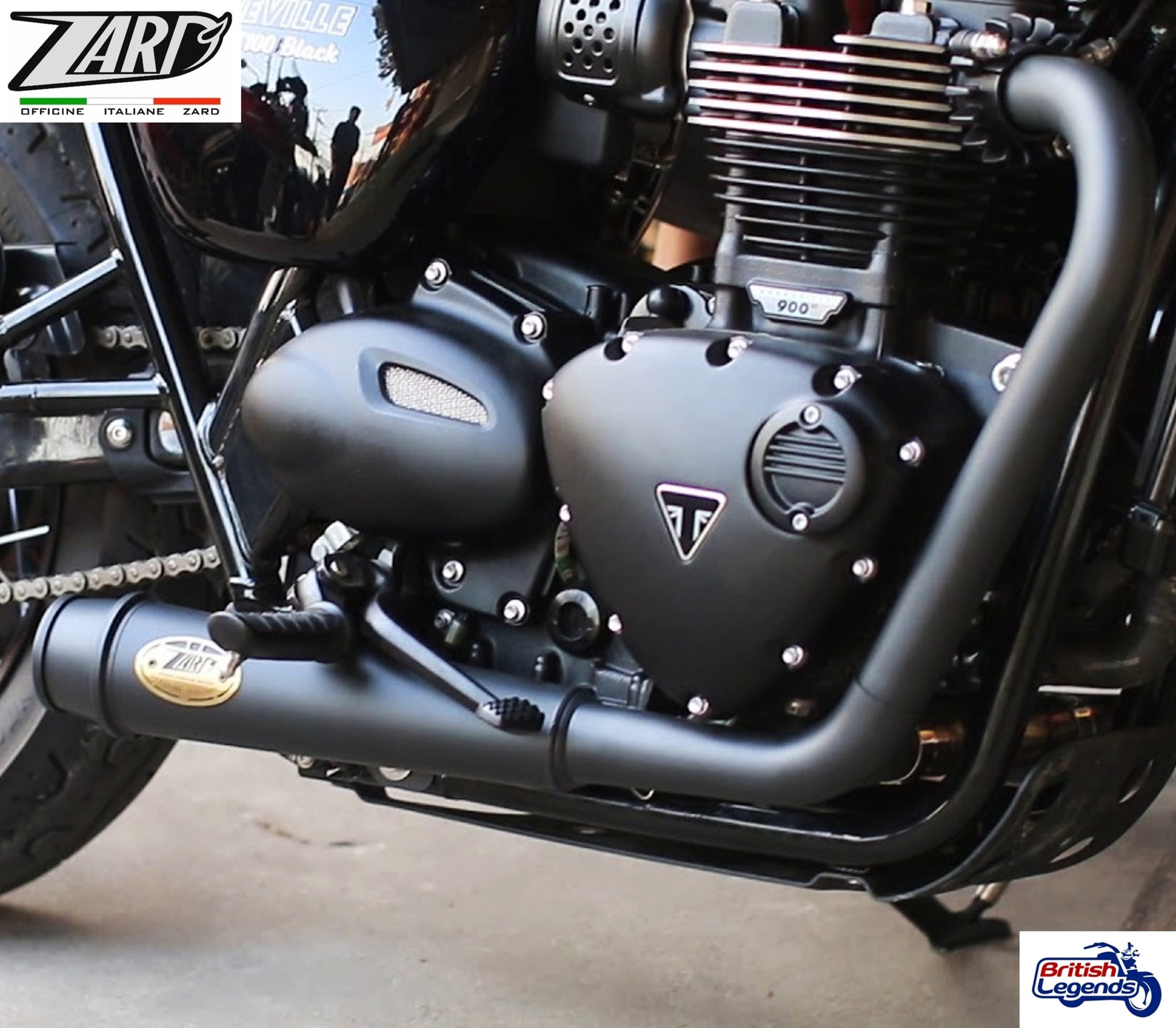 Zard Exhaust System for Triumph Bobber