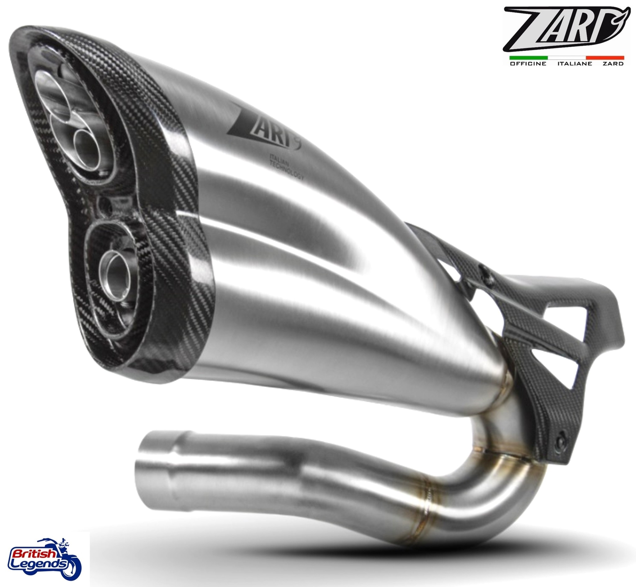 Silenciador Inox Zard para Triumph Rocket 3
