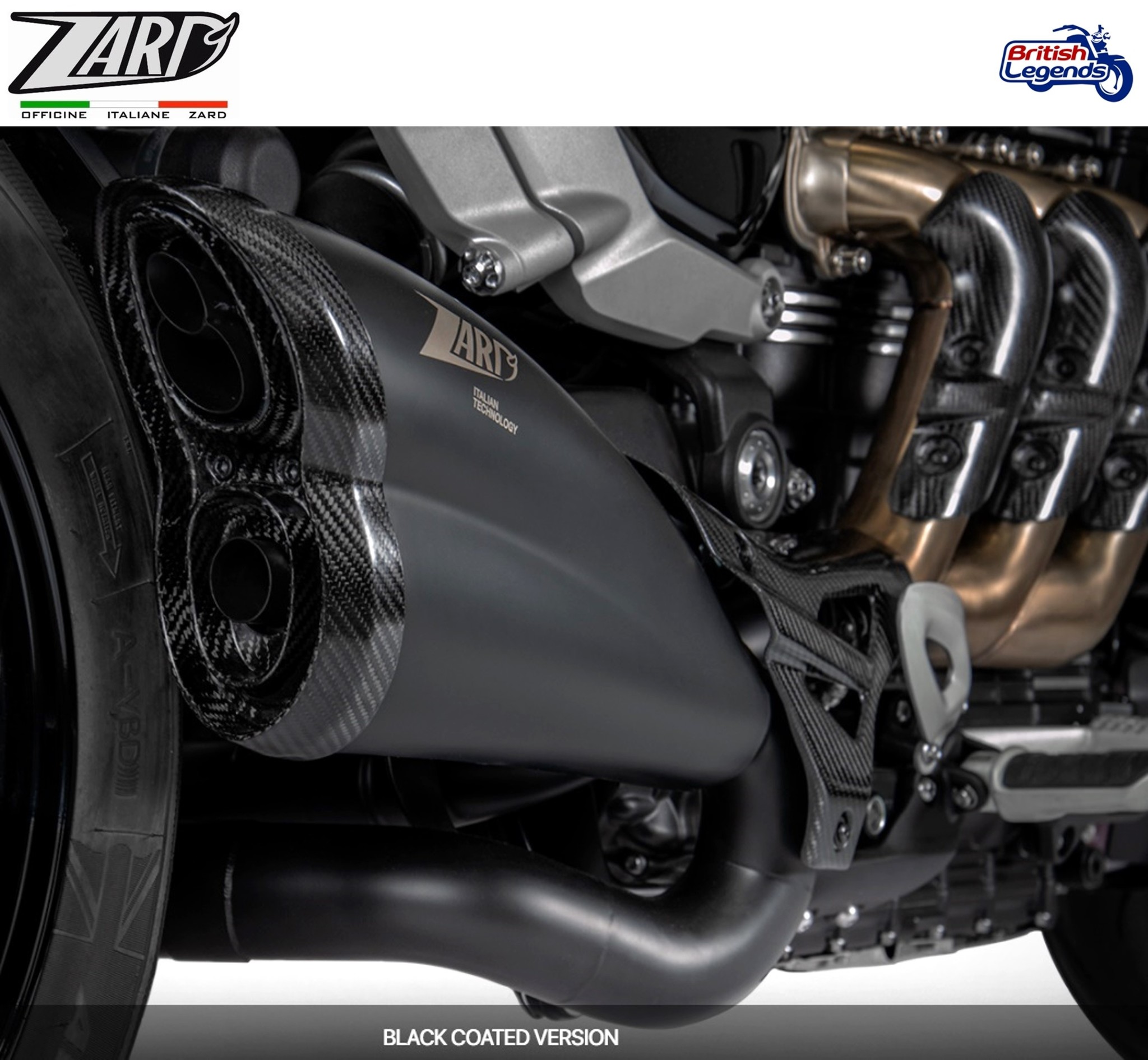 Silenciador Inox Zard para Triumph Rocket 3