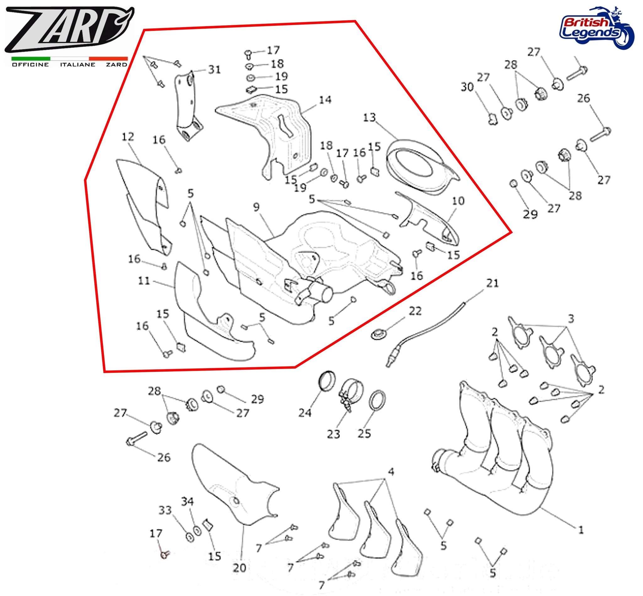 Silenciador Inox Zard para Triumph Rocket 3