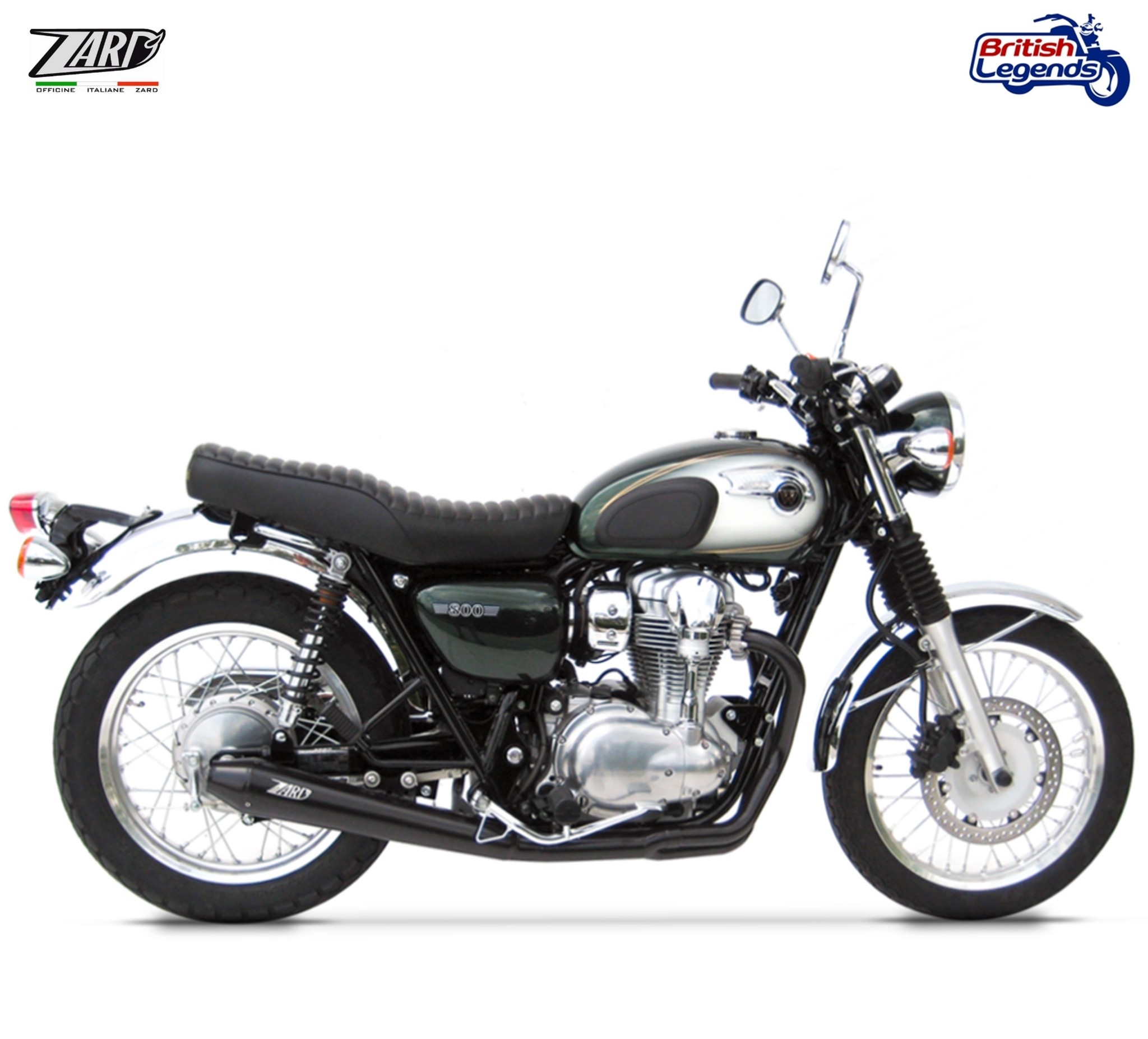 Escape Inox Zard para Kawasaki W800