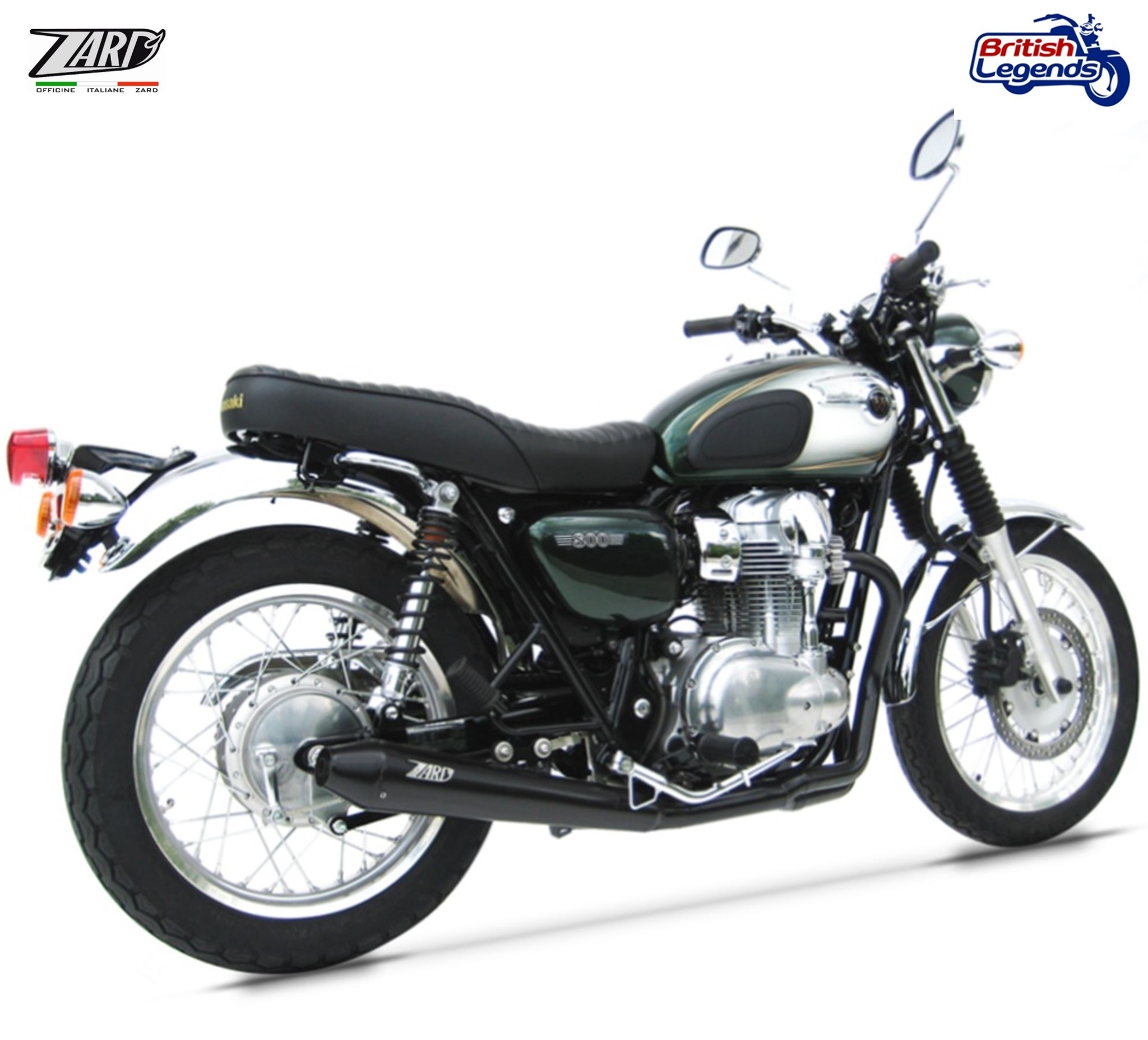 Escape Inox Zard para Kawasaki W800