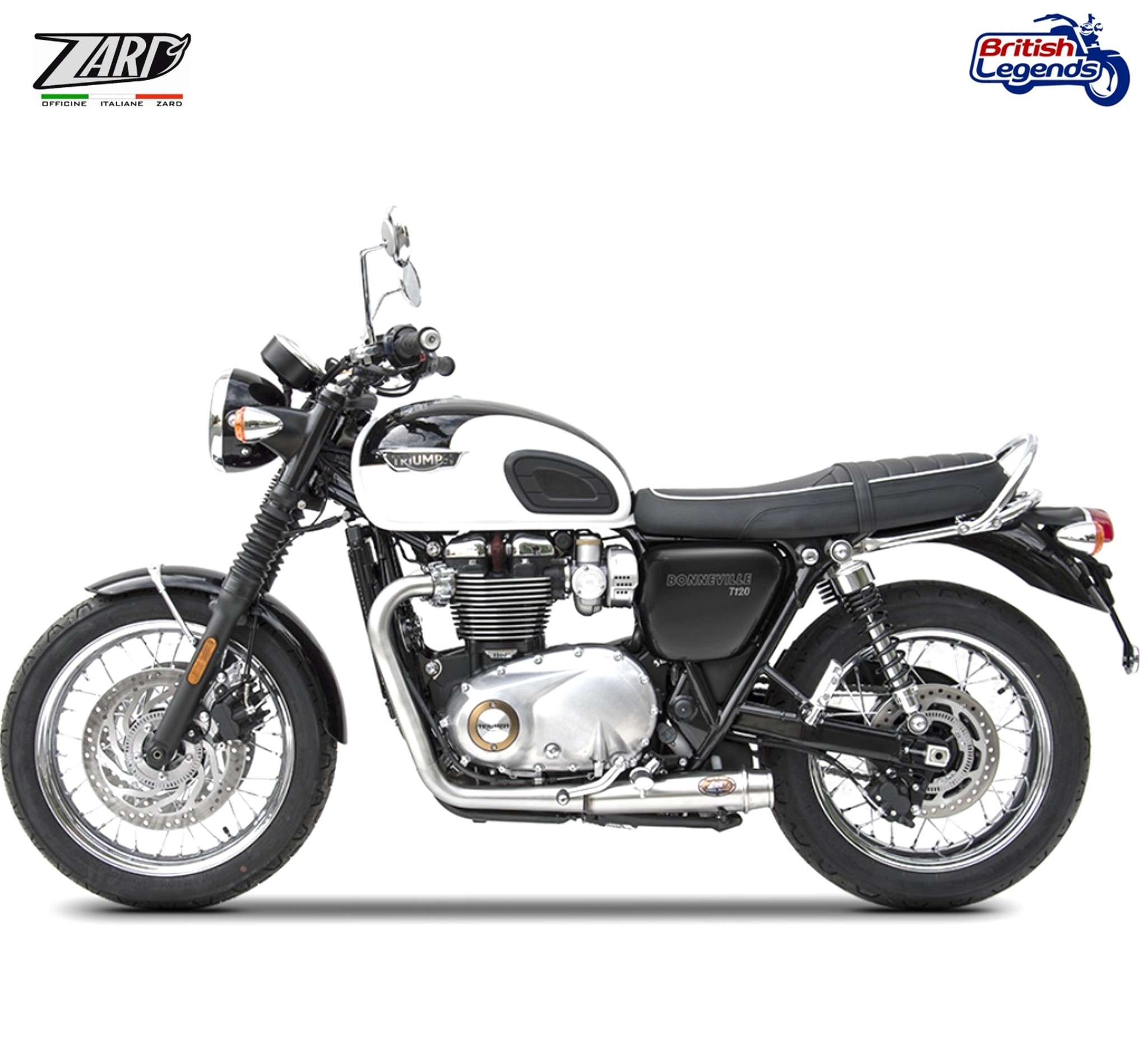 Zard 2-into-2 Exhaust System for Triumph Bonneville