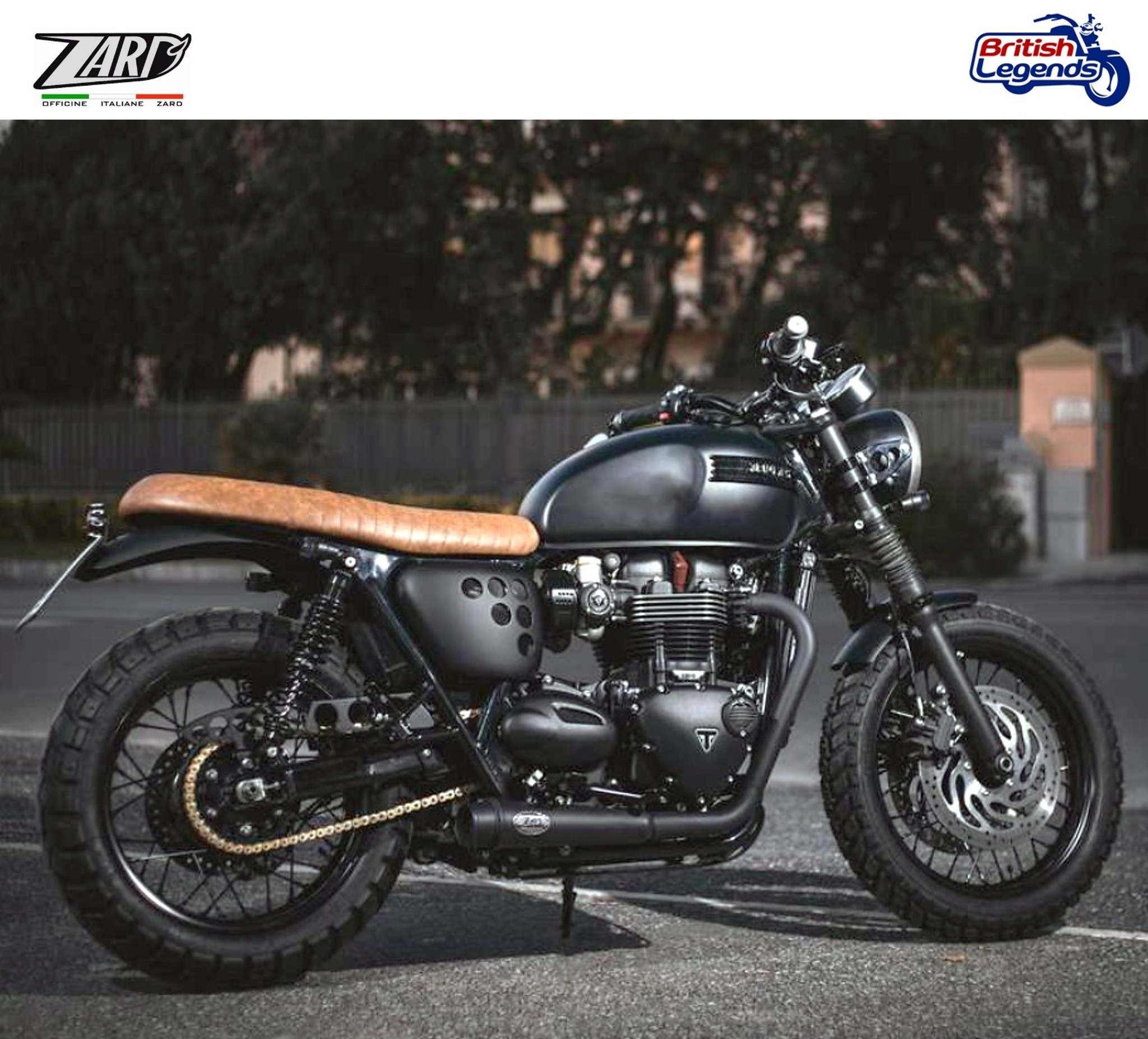 Zard 2-into-2 Exhaust System for Triumph Bonneville