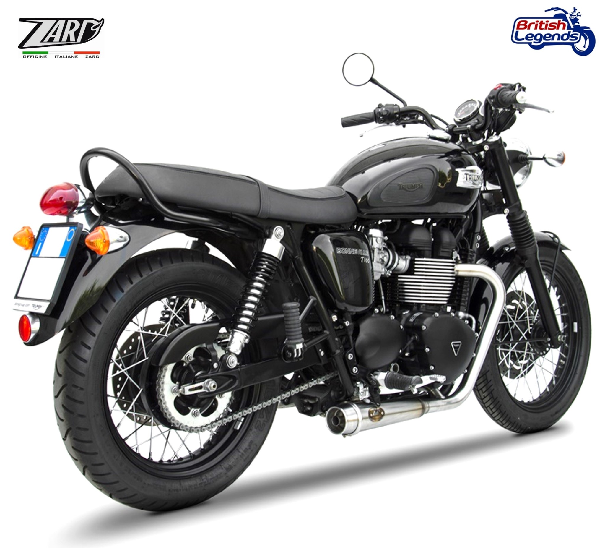Zard 2-into-2 Exhaust System for Triumph Bonneville