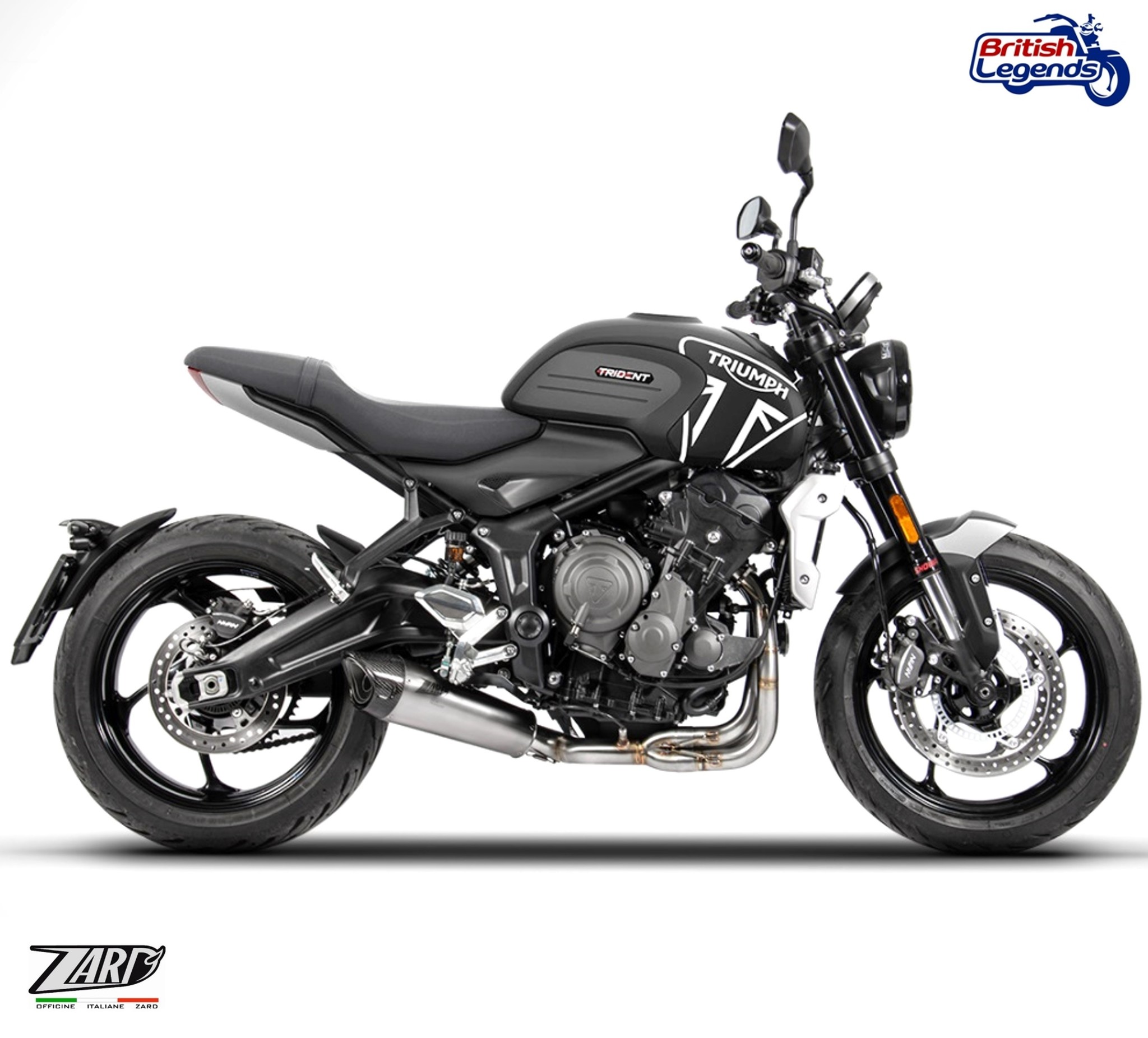 Zard 3-into-1 Exhaust for Triumph Trident 660