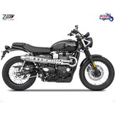 Ligne Inox 2-en-1 Zard pour Triumph Street Scrambler