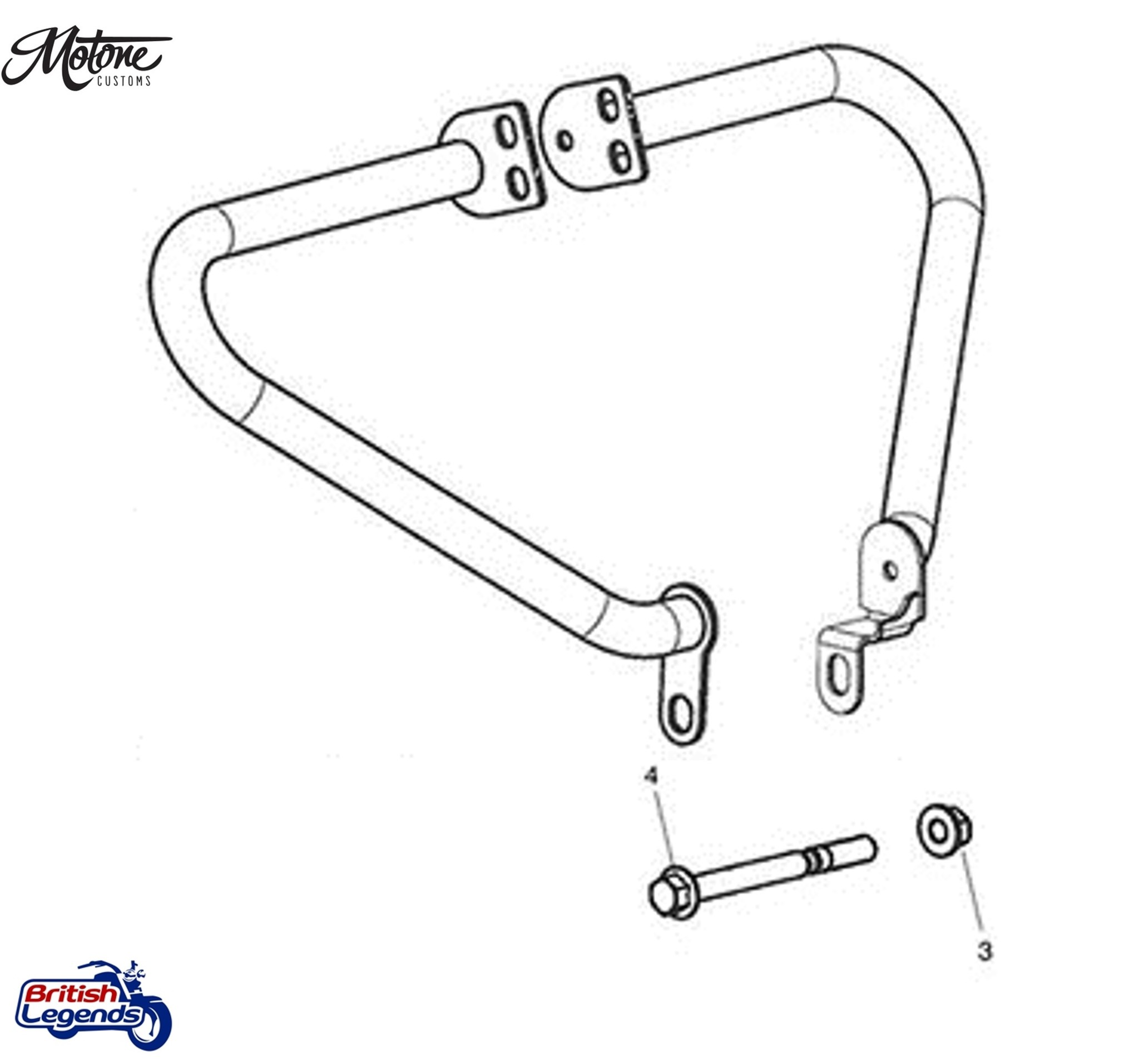 Stainless Steel Engine Guards for Triumph Twins