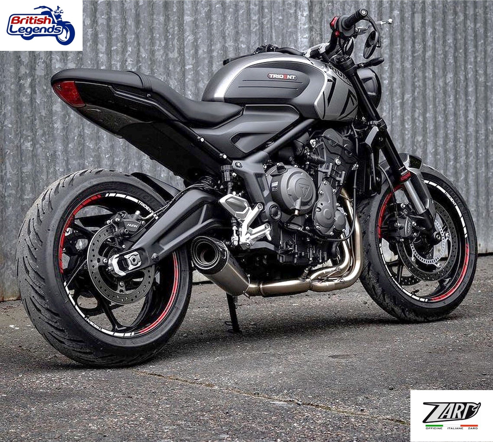 Zard 3-into-1 Exhaust for Triumph Trident 660