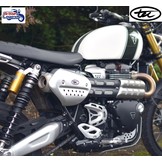 Silenciador corto de inox para Triumph Scrambler 1200