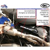 Silenciador corto de inox para Triumph Scrambler 1200