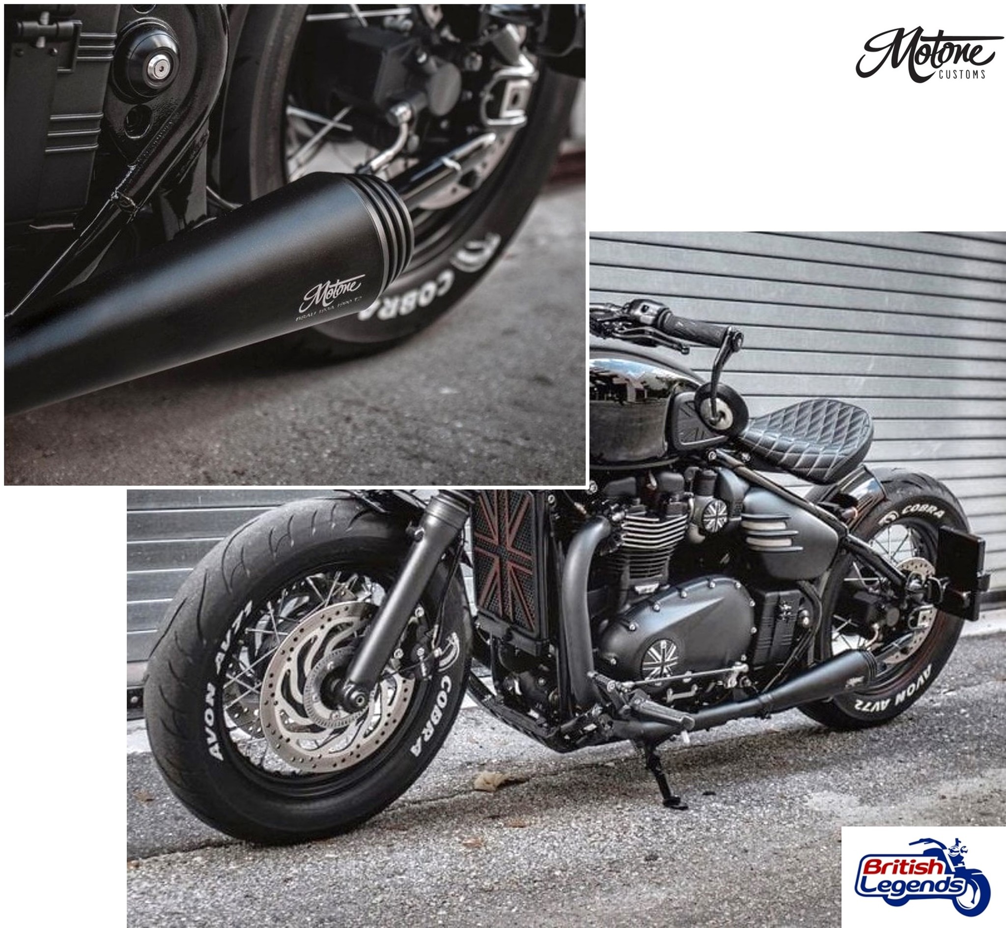 Silenciadores Saturn-V para Triumph Twins