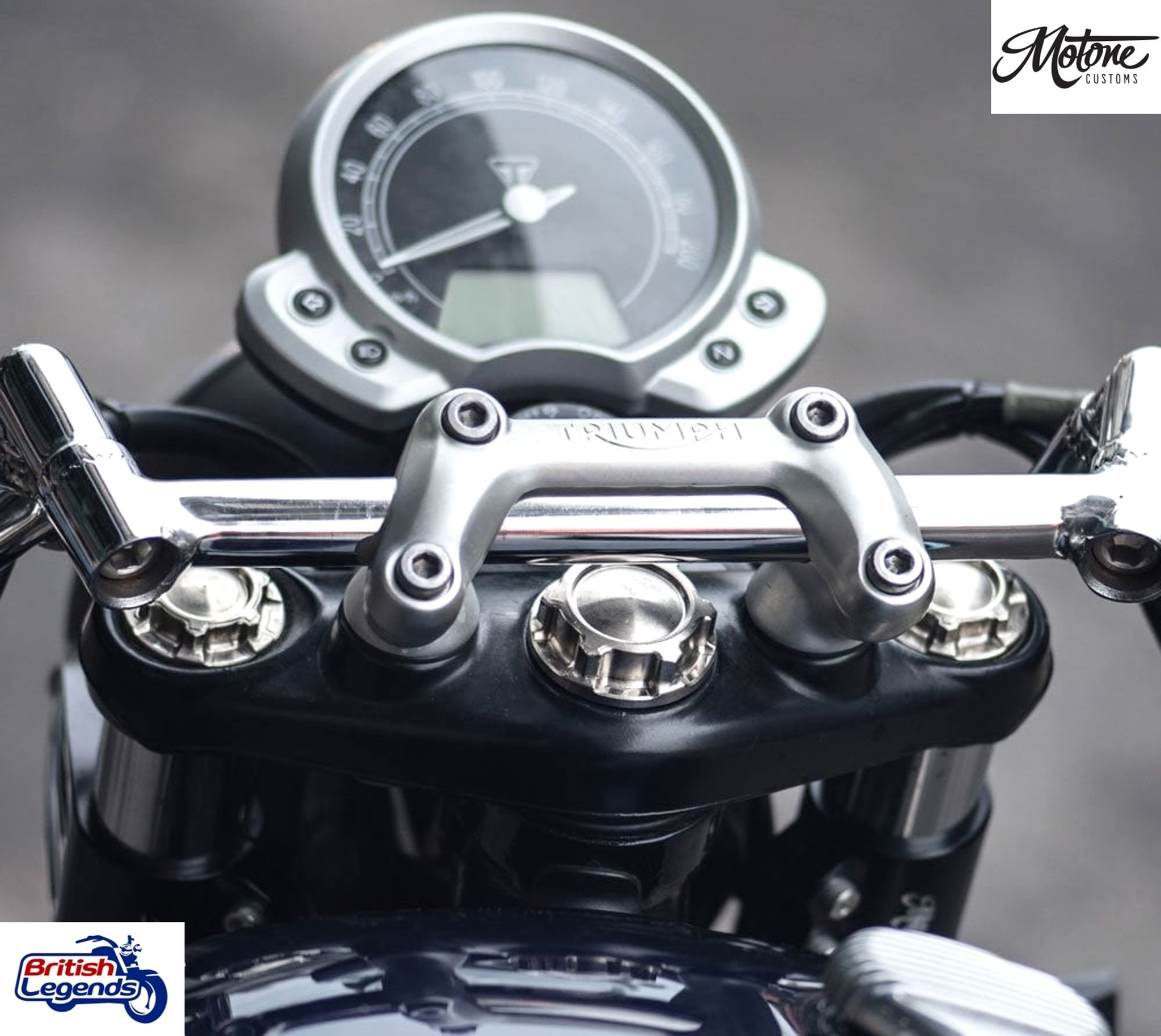 Solid Titanium Fork Top Caps for Triumph Twins