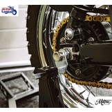 Eje de Rueda Trasera de Inox y Bobinas de Soporte