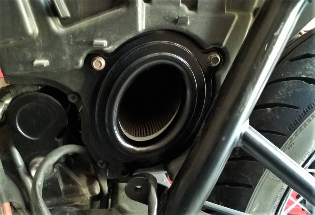 Performance air intake for Triumph motorcycles