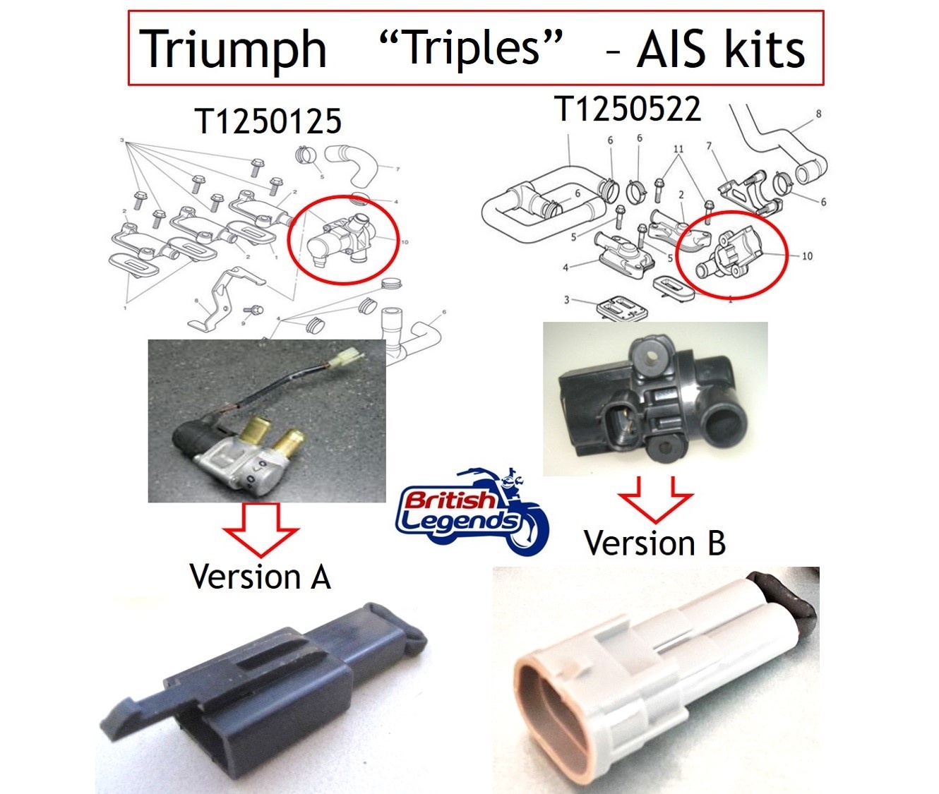 Suppression Système AIS pour Triumph 675/765cc