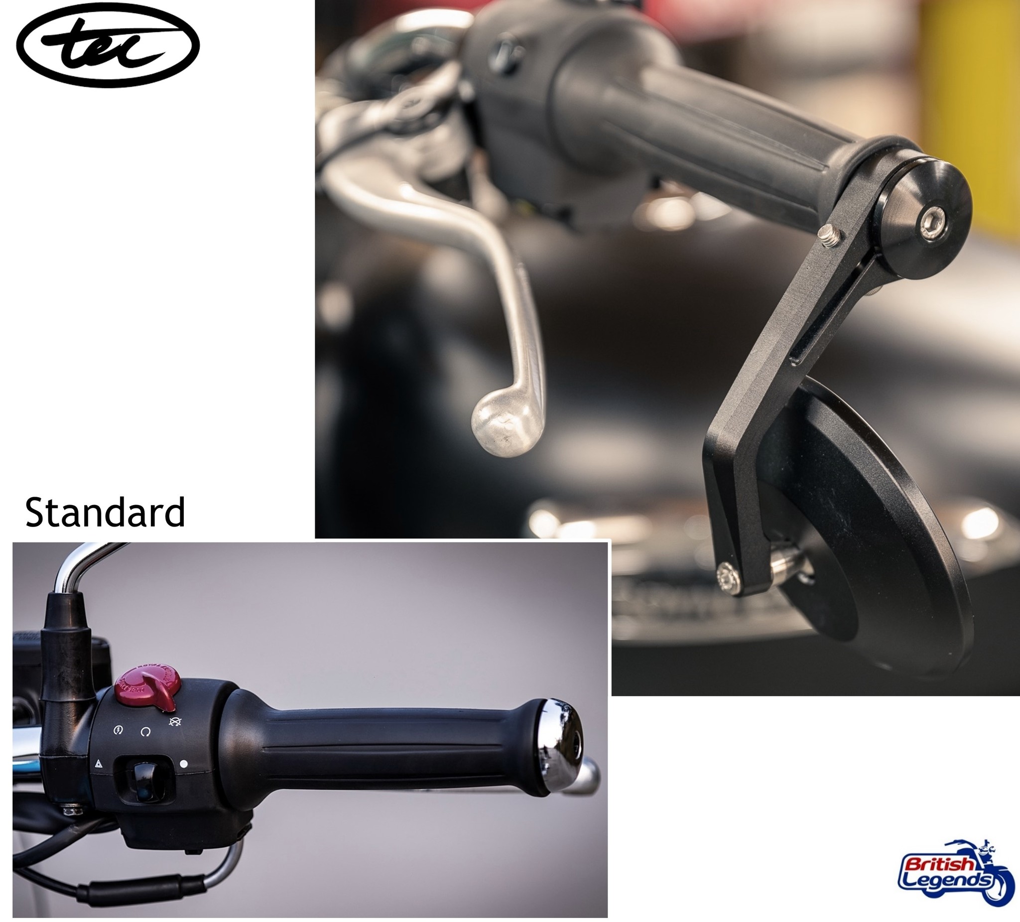 Rétroviseurs Royal-Enfield 350cc & 650cc