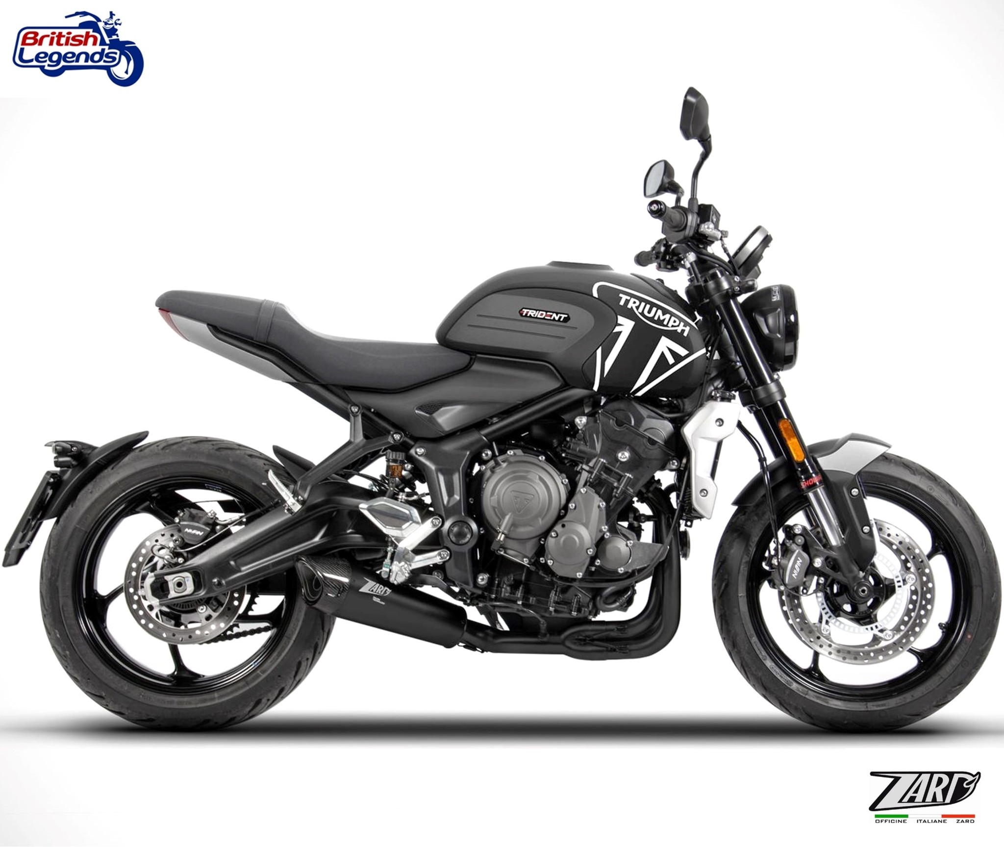 Zard 3-into-1 Exhaust for Triumph Trident 660