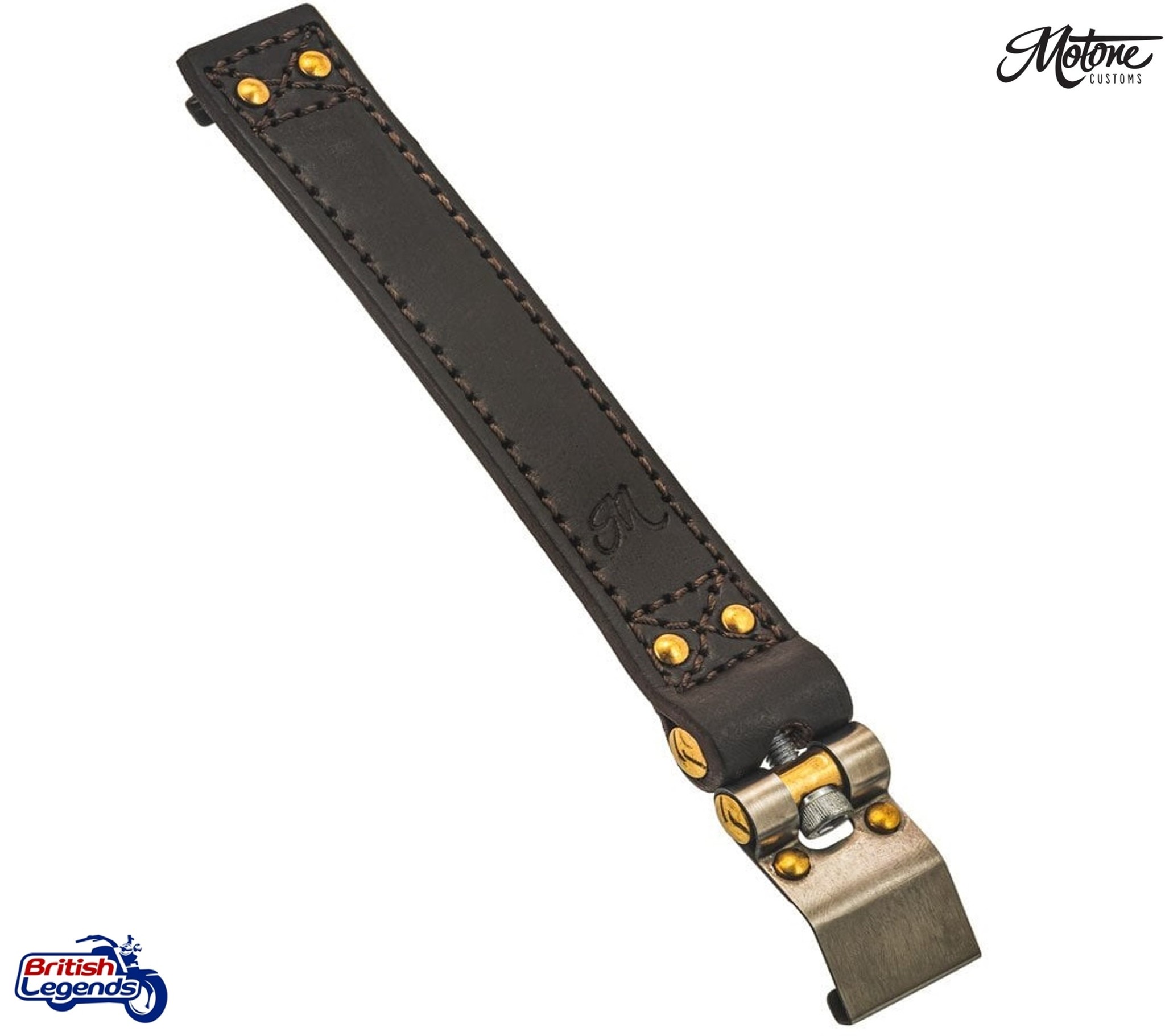 Leather Battery Strap for Triumph Bobber