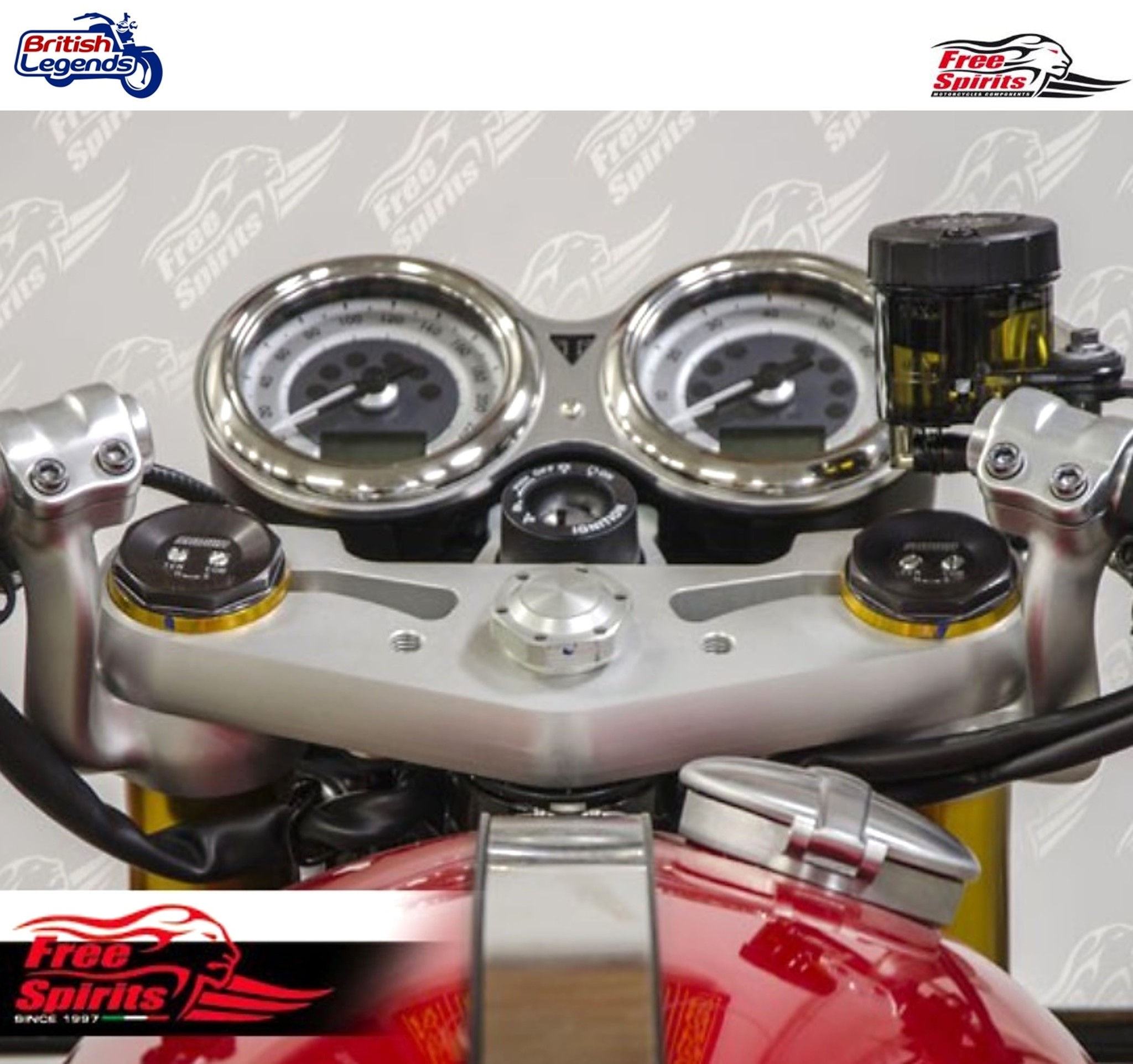 Té de Fourche de Rabaissement pour Thruxton R/RS