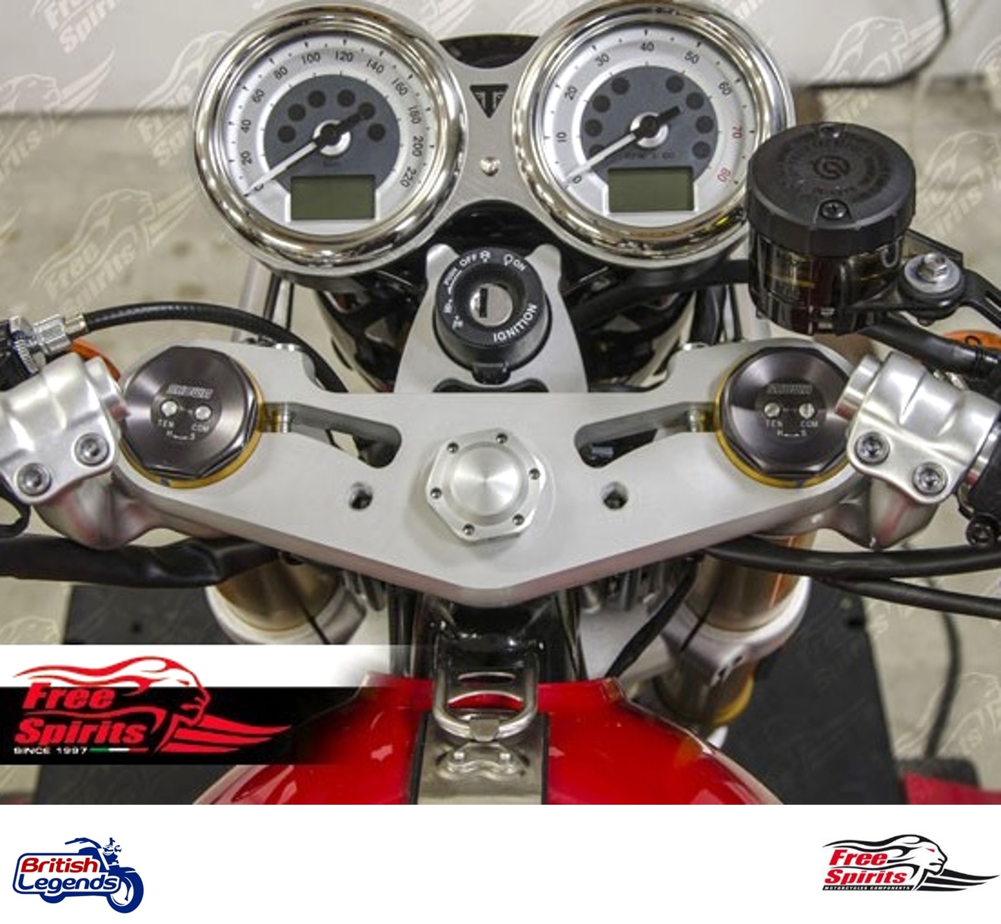 Té de Fourche de Rabaissement pour Thruxton R/RS