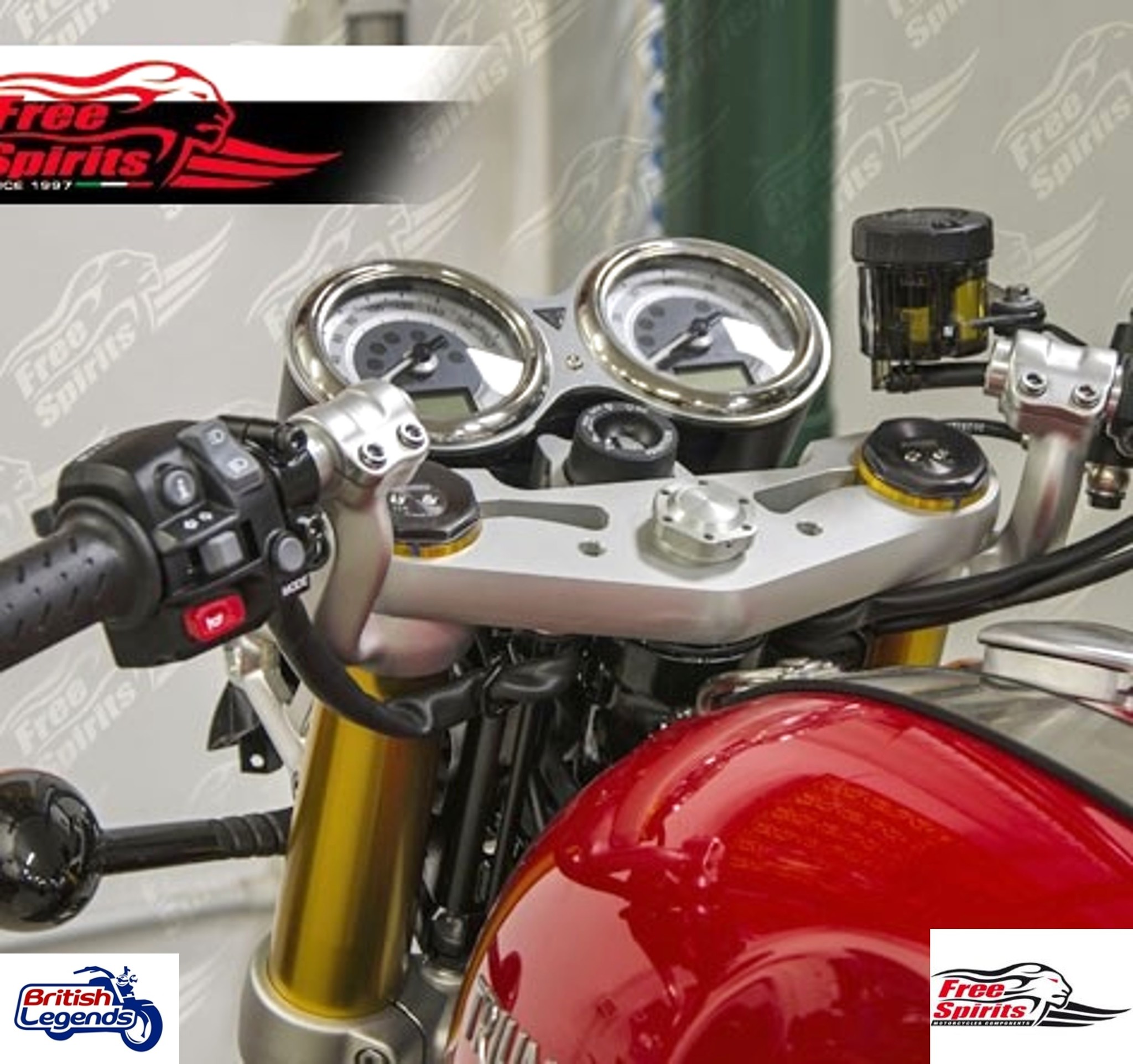 Té de Fourche de Rabaissement pour Thruxton R/RS