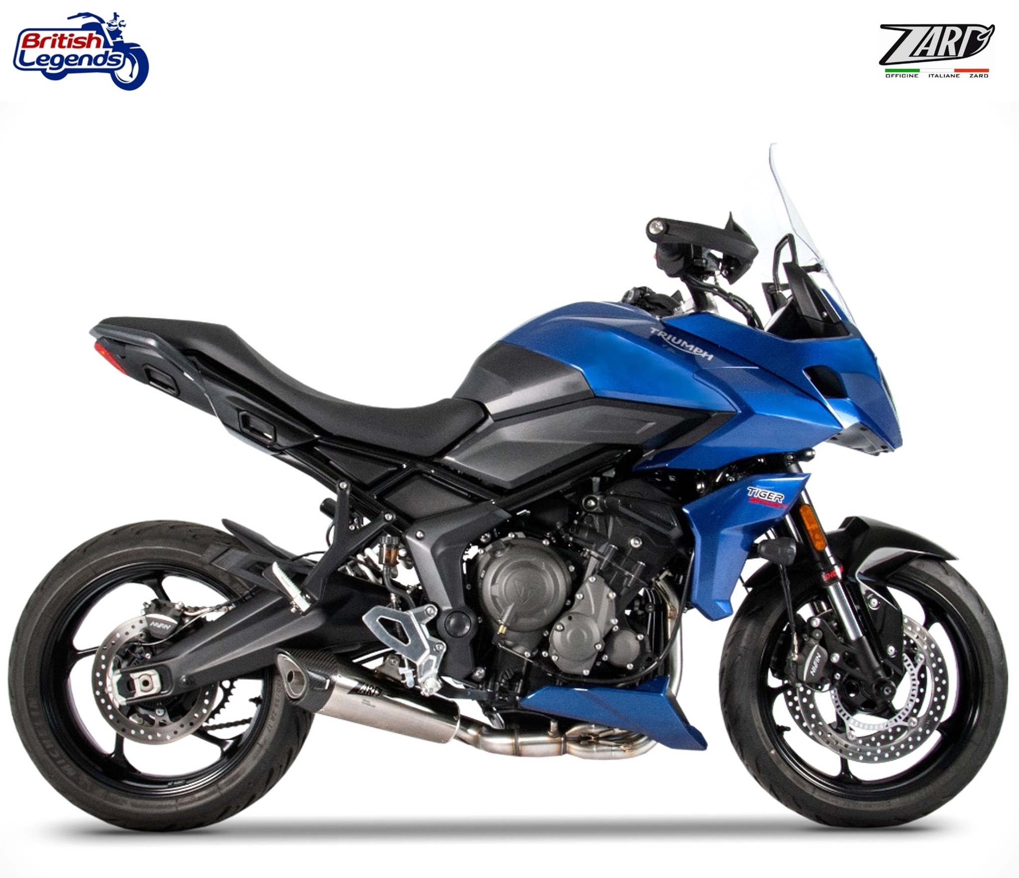 Zard 3-into-1 Exhaust for Triumph Tiger Sport 660