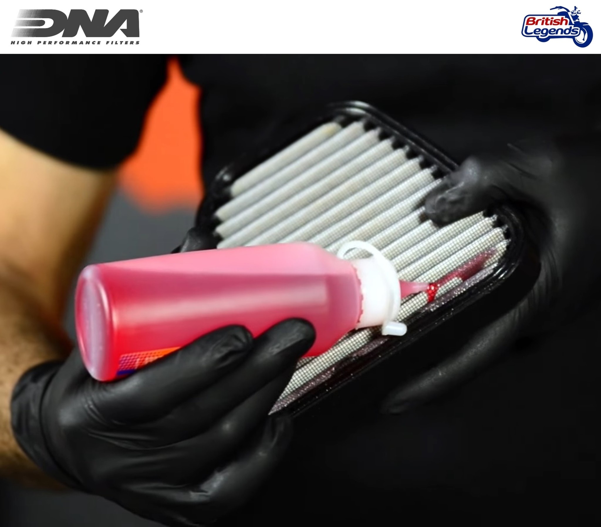 Kit de limpieza de filtros de aire DNA y K&N