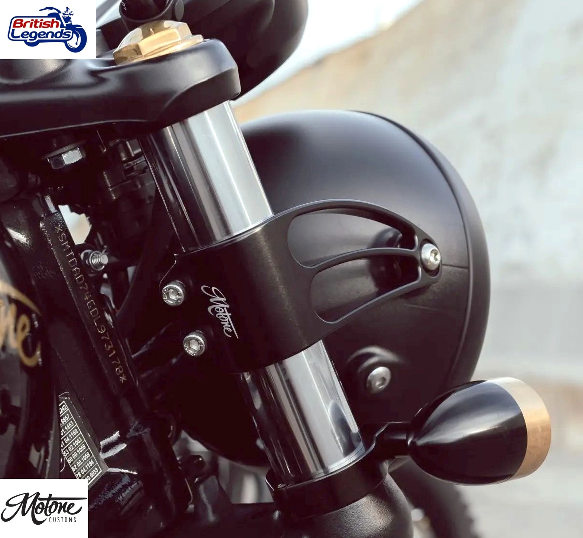 Soportes de faros cortos para Triumph Twins