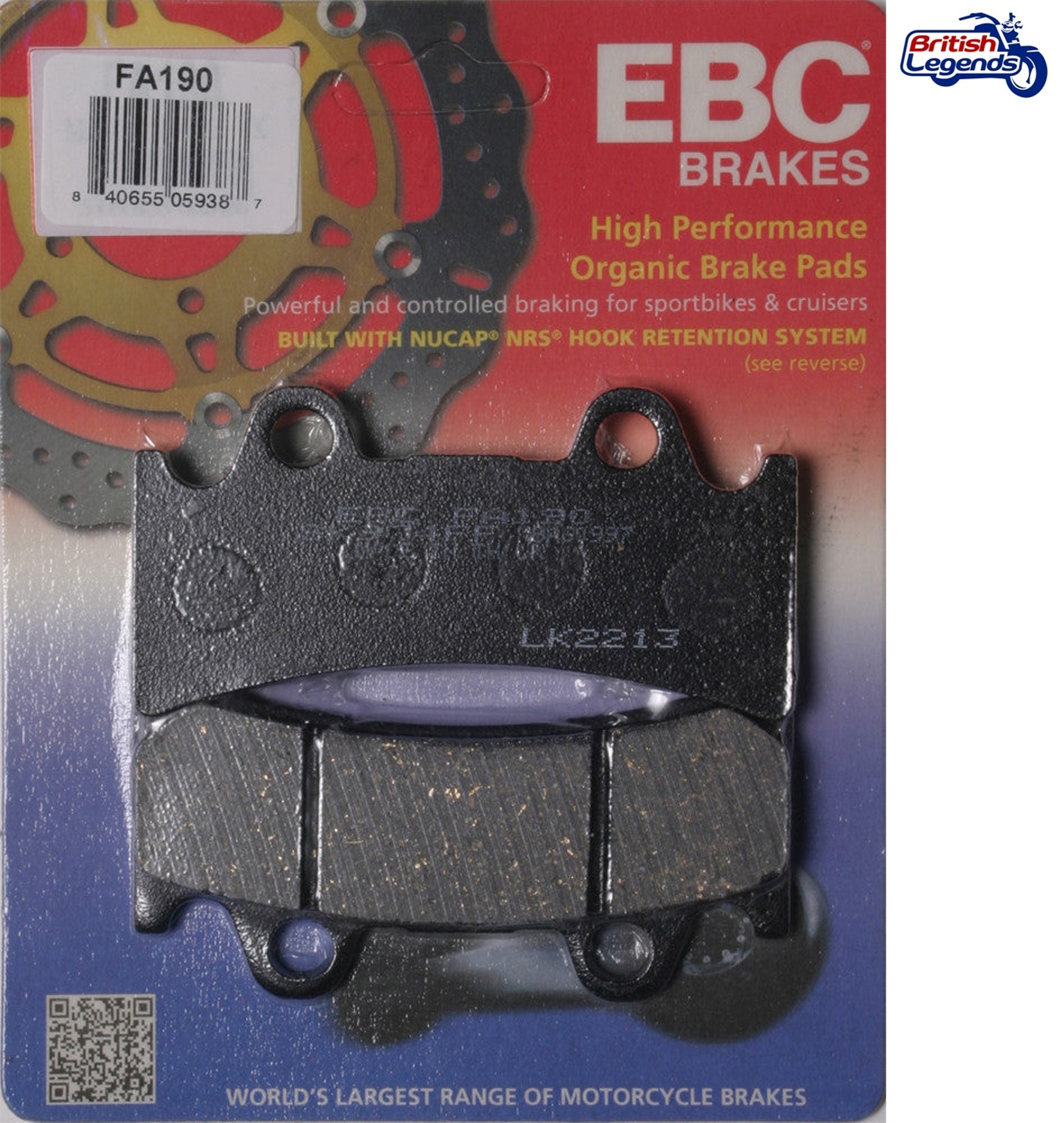 Plaquettes pour étriers de freins 6-pistons