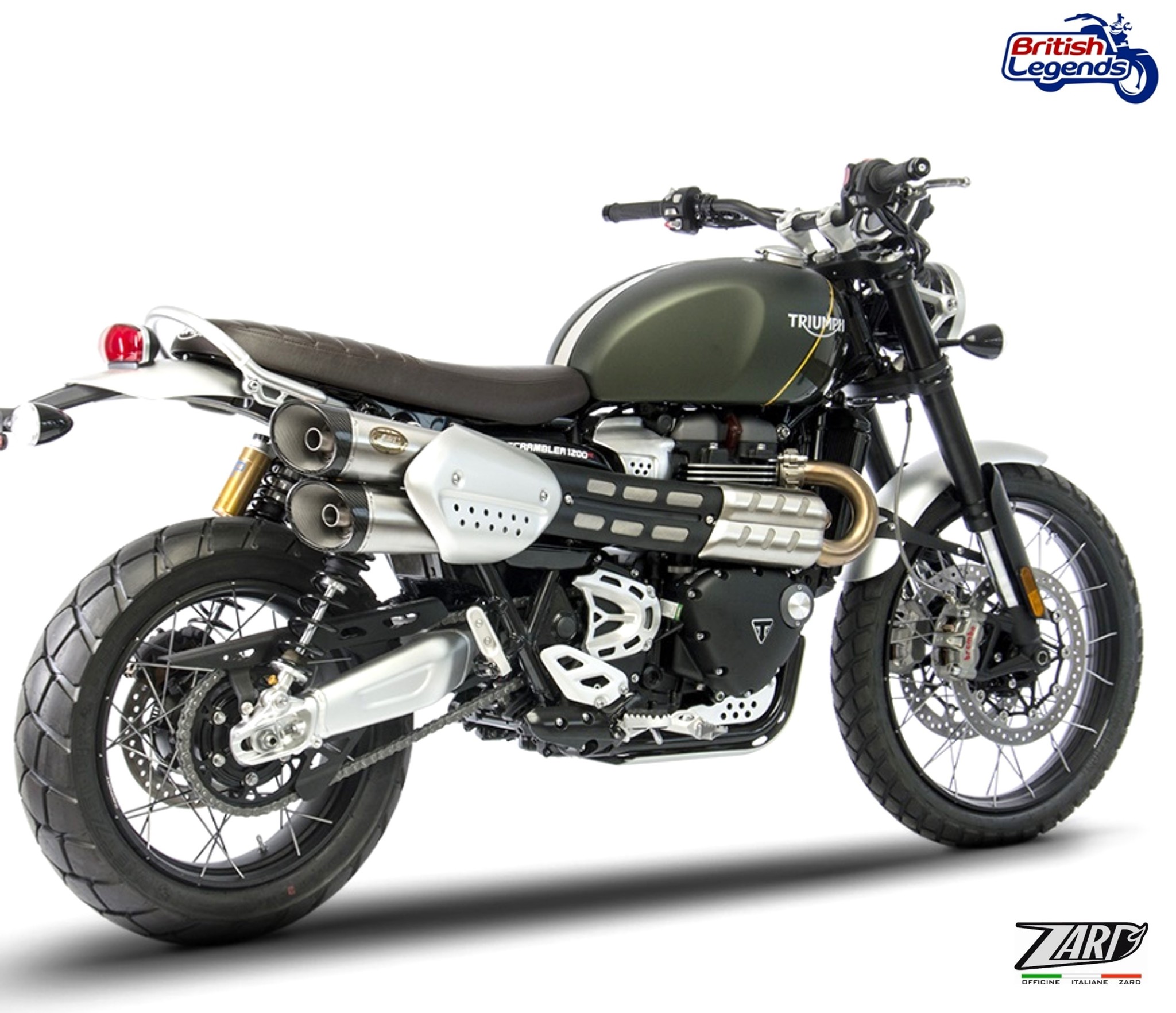 Zard Silencers for Triumph Scrambler 1200
