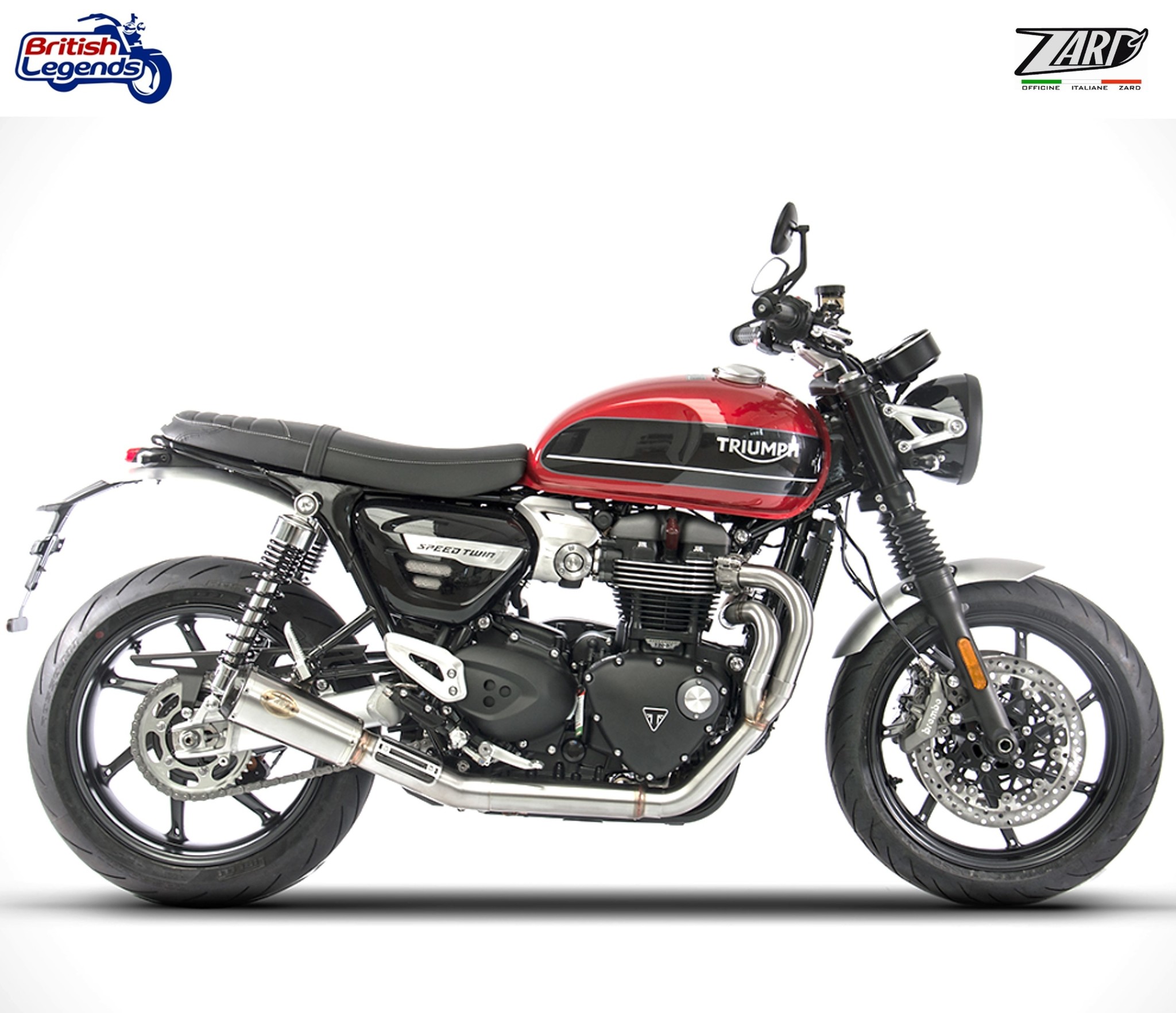 Zard 2-into-1 Exhaust for Thruxton RS & Speed Twin