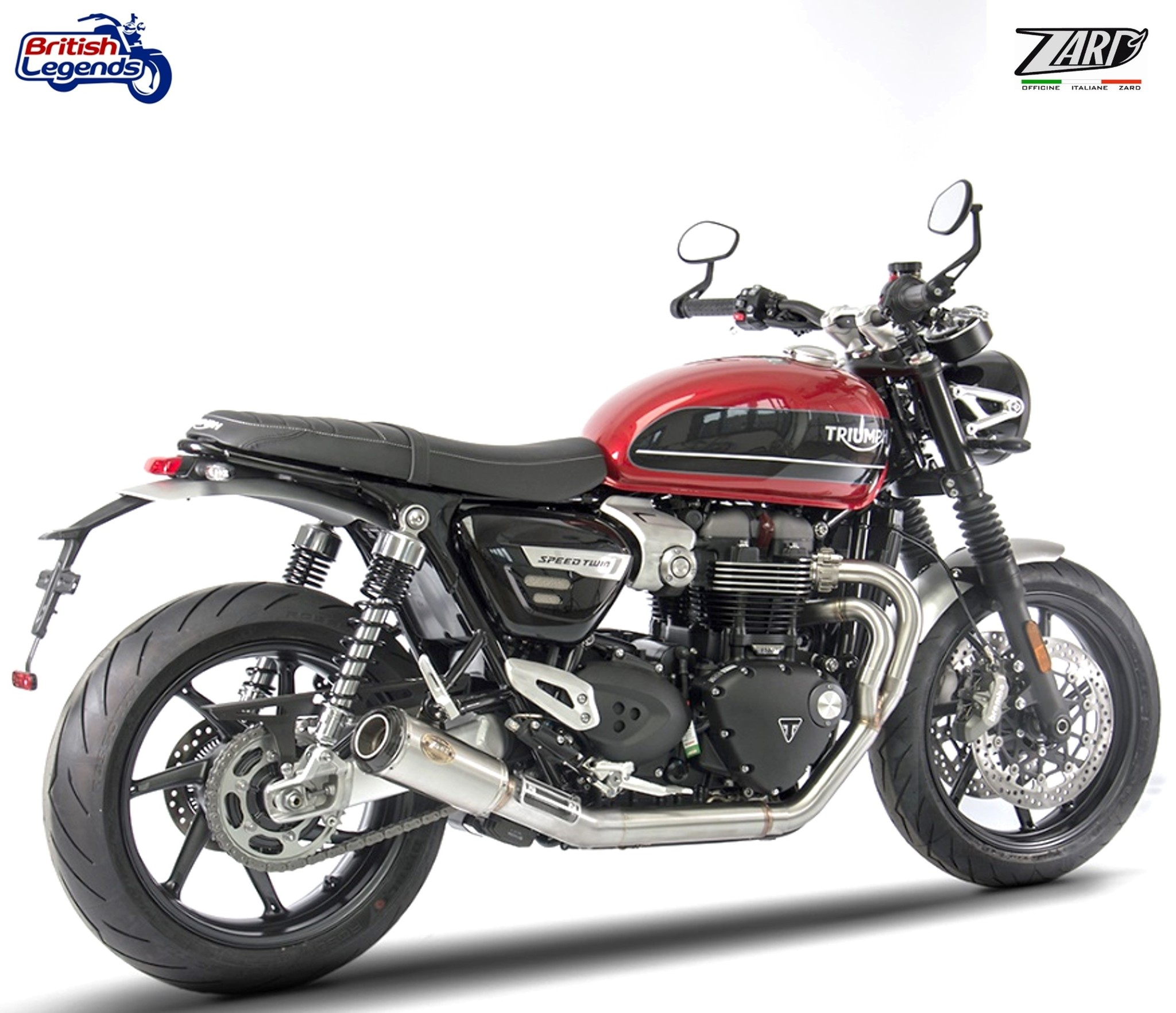 Zard 2-into-1 Exhaust for Thruxton RS & Speed Twin