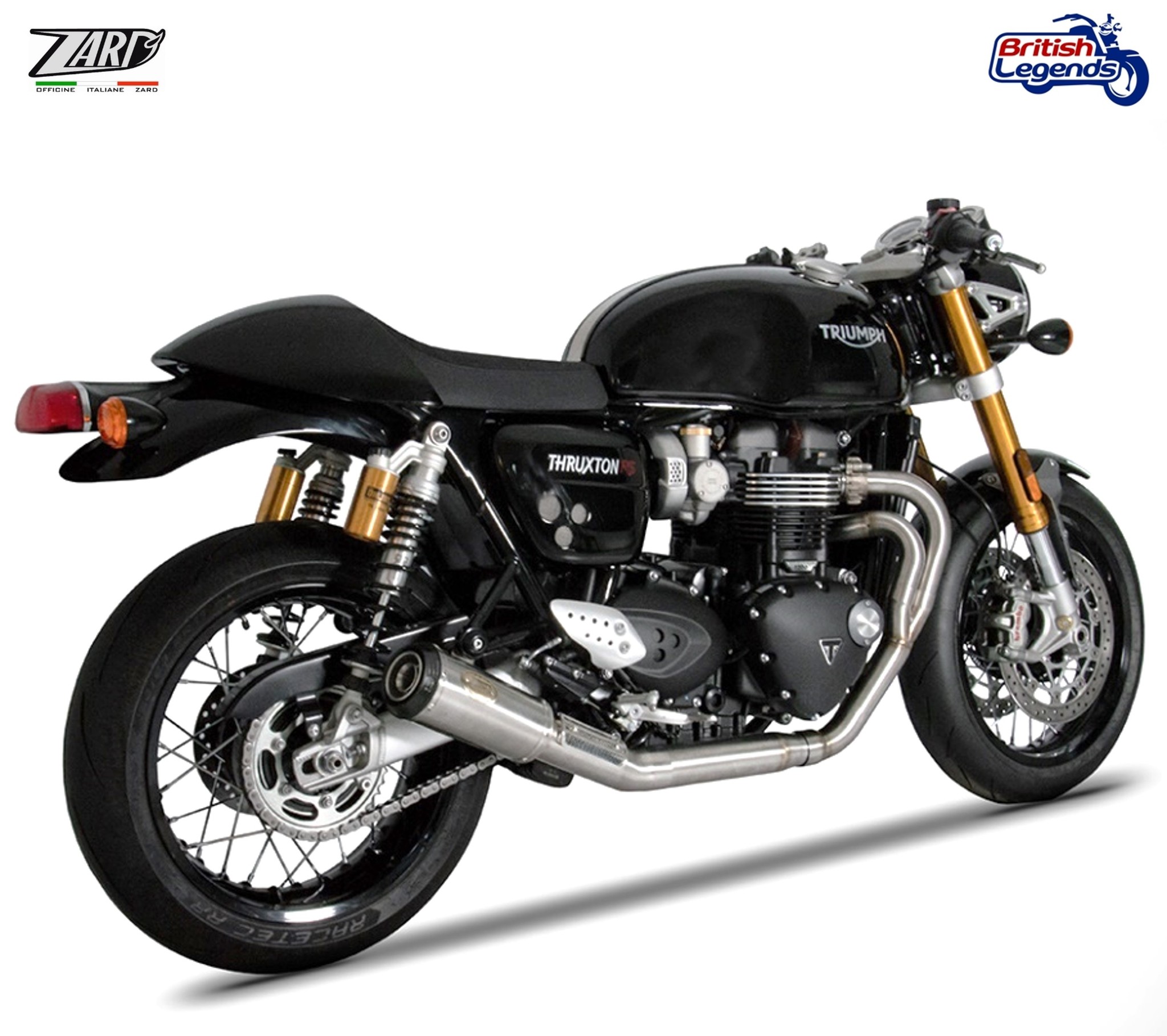 Zard 2-into-1 Exhaust for Thruxton RS & Speed Twin