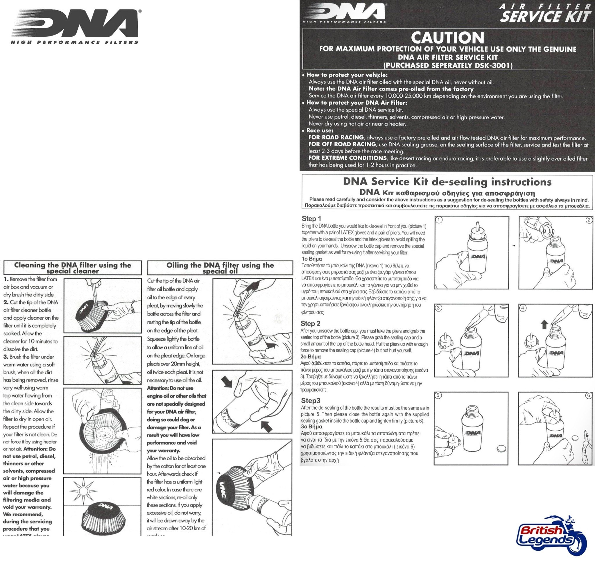 Filtre à Air Haut-Débit pour Triumph Triples 955cc