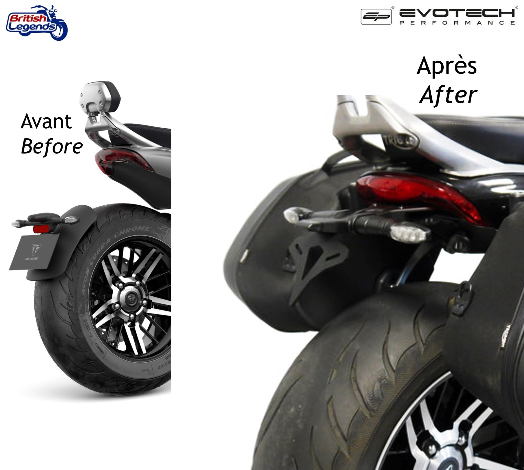 Kit Trasero Corto para Triumph Rocket 3