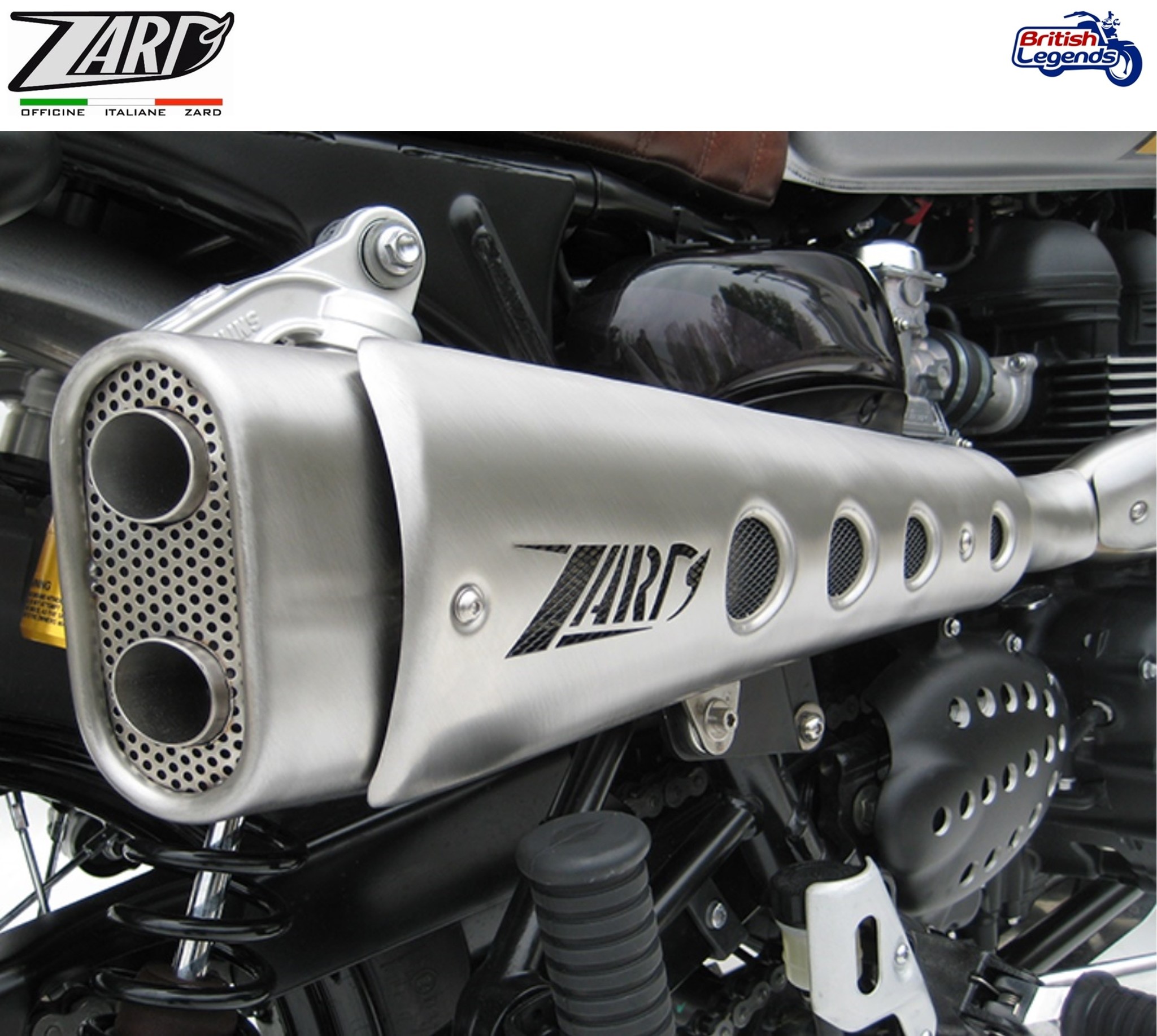 Zard Exhaust System for Triumph Scrambler 900