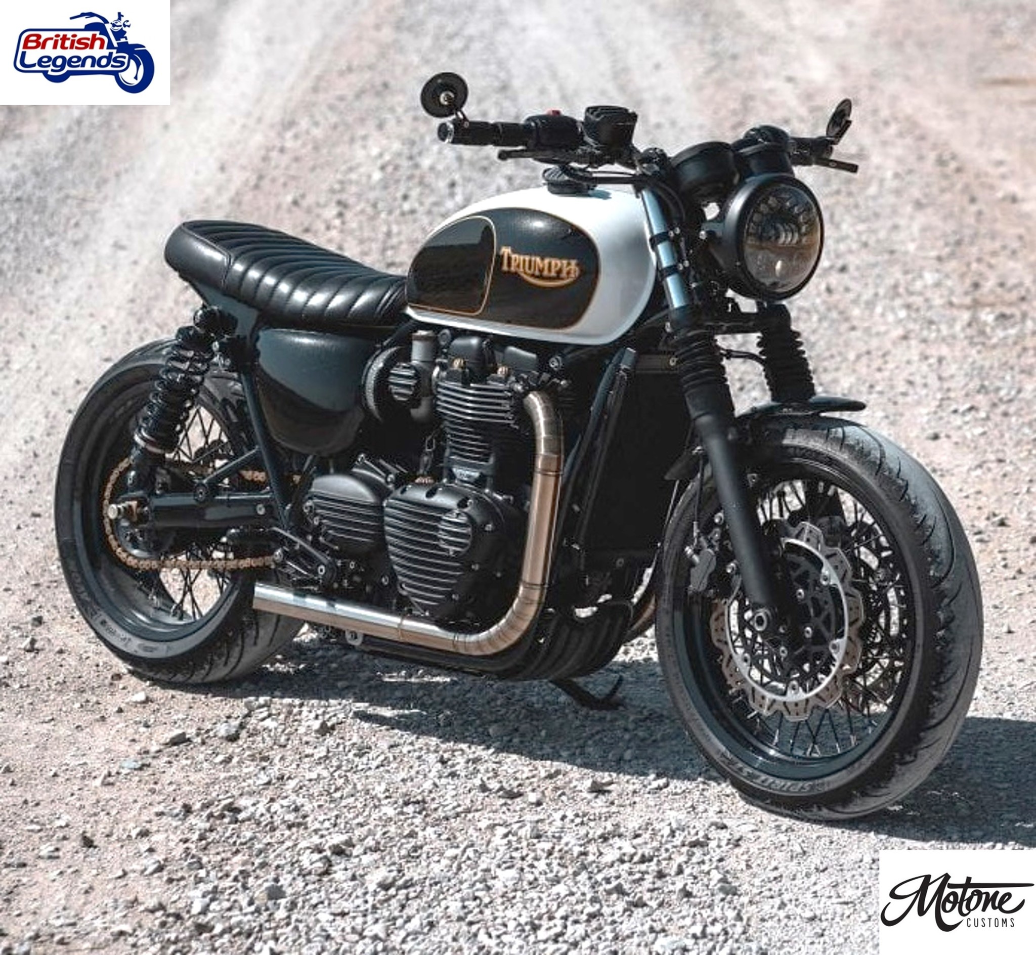 Ligne Inox Nautilus 2-en-2 pour Triumph Twins