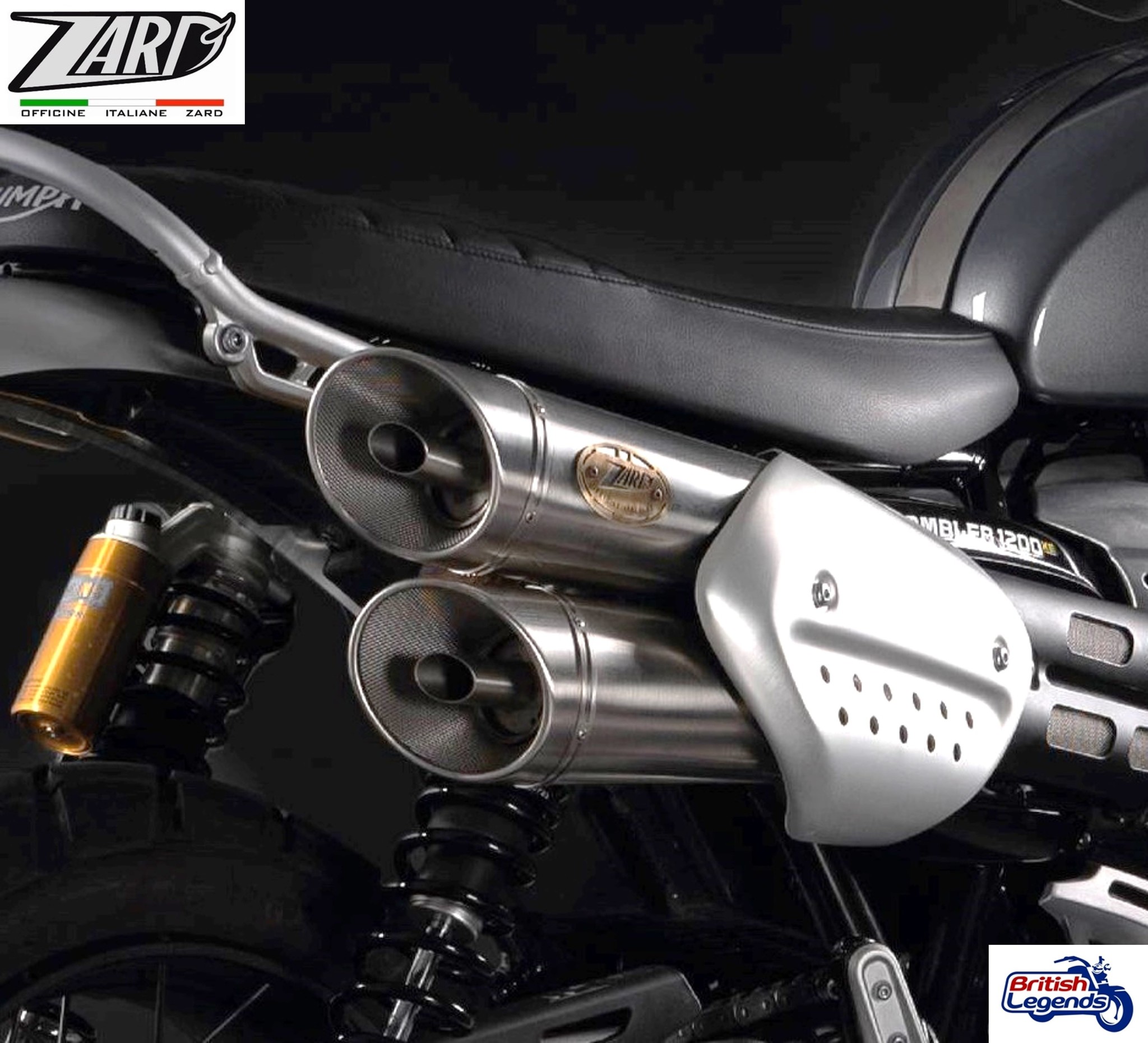 Zard Silencers for Triumph Scrambler 1200