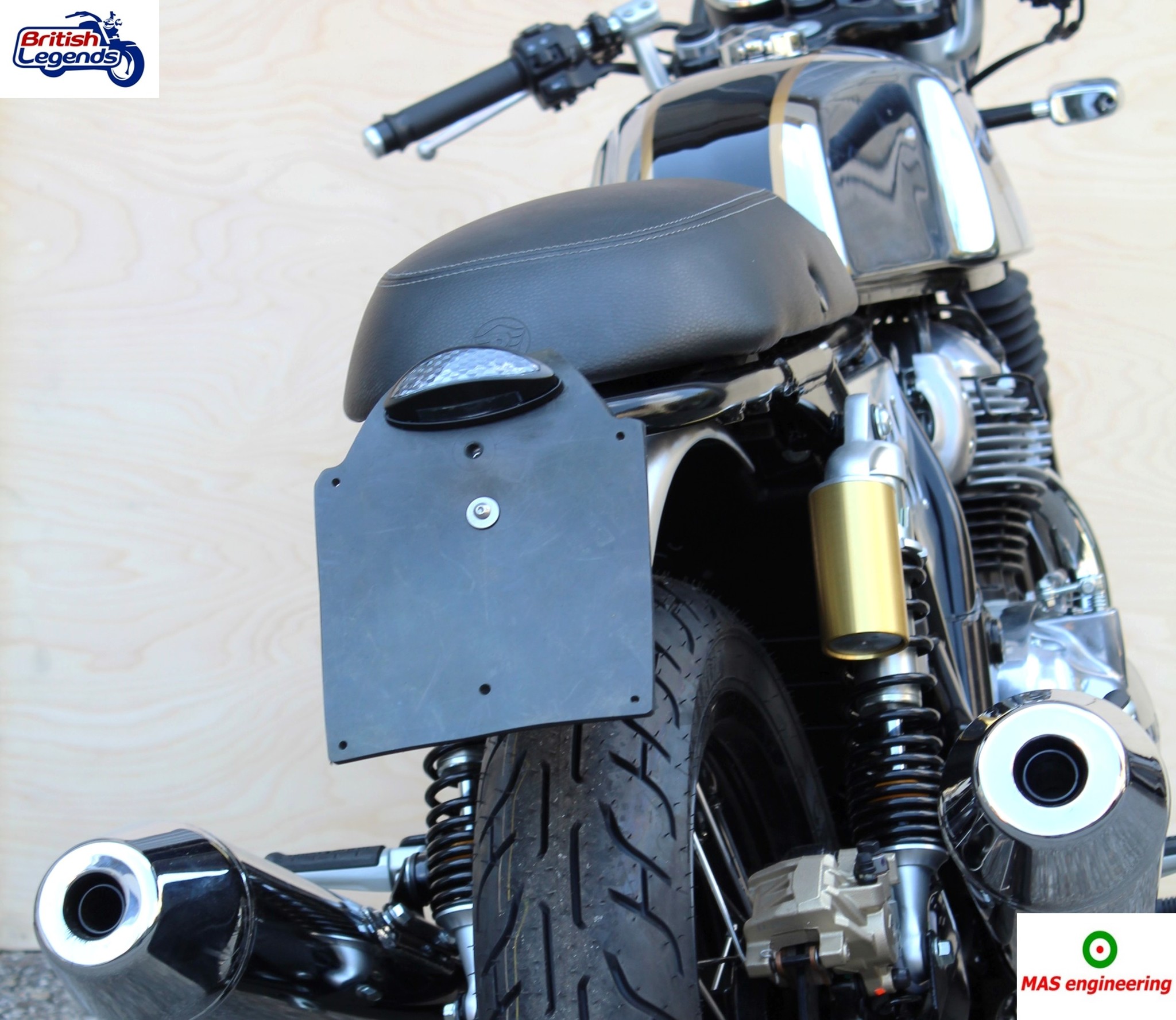 Porte-Plaque et Feu LED pour Royal-Enfield 650